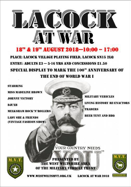 Lacock at War 2018 poster