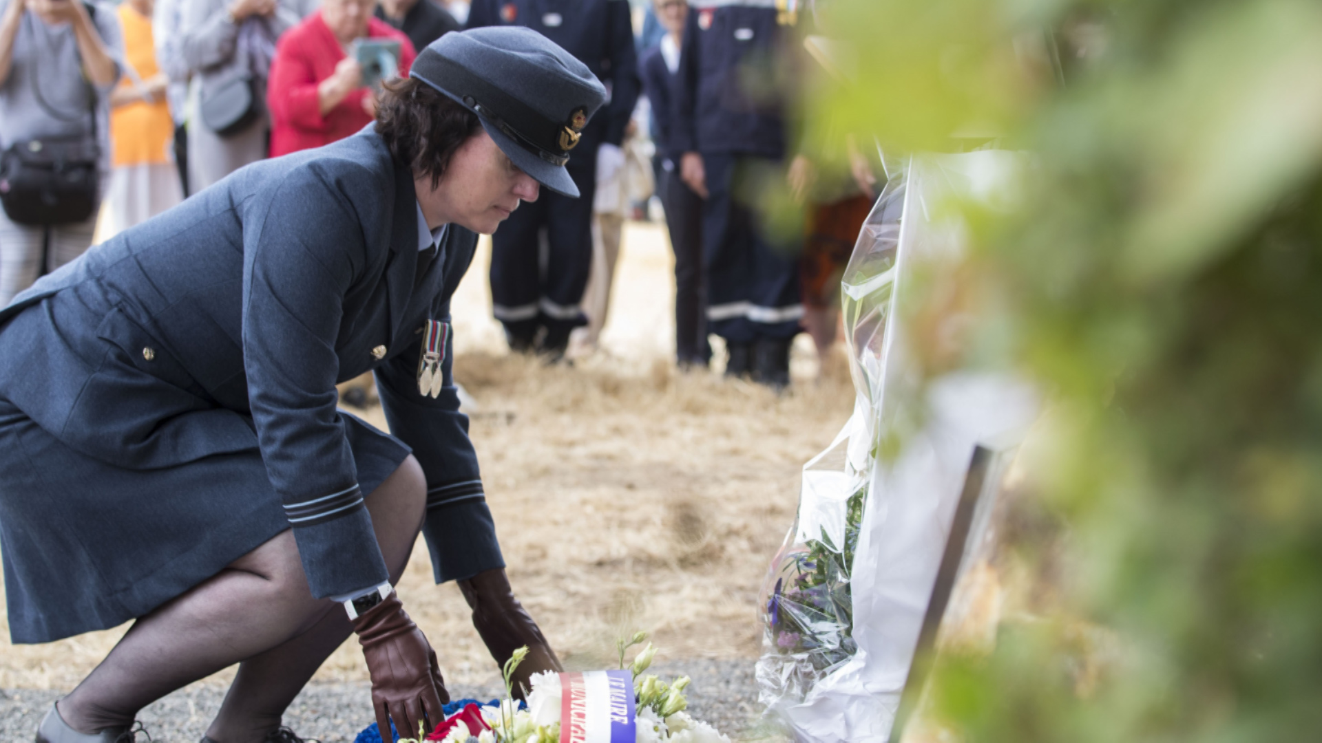 Lancaster memorial France (Picture: MOD).