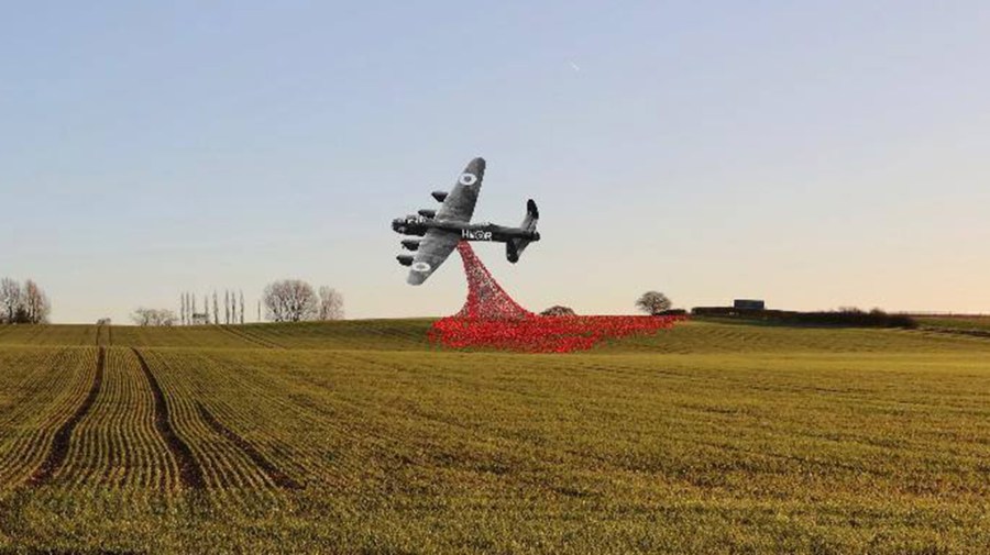 Lancaster Bomber Sculpture