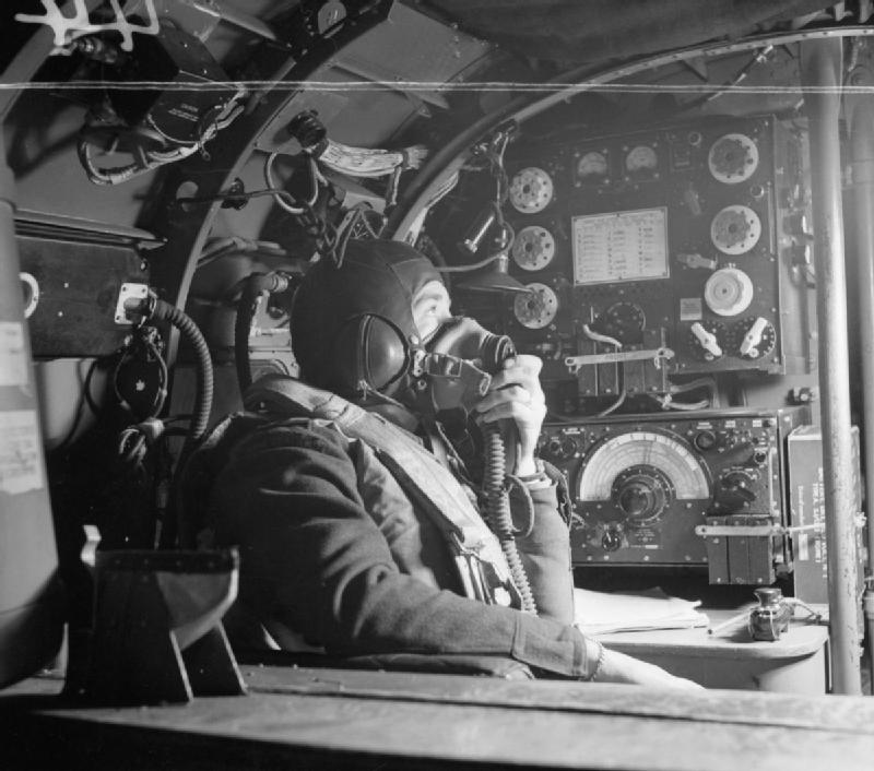 Lancaster bomber pilot. Generic public domain