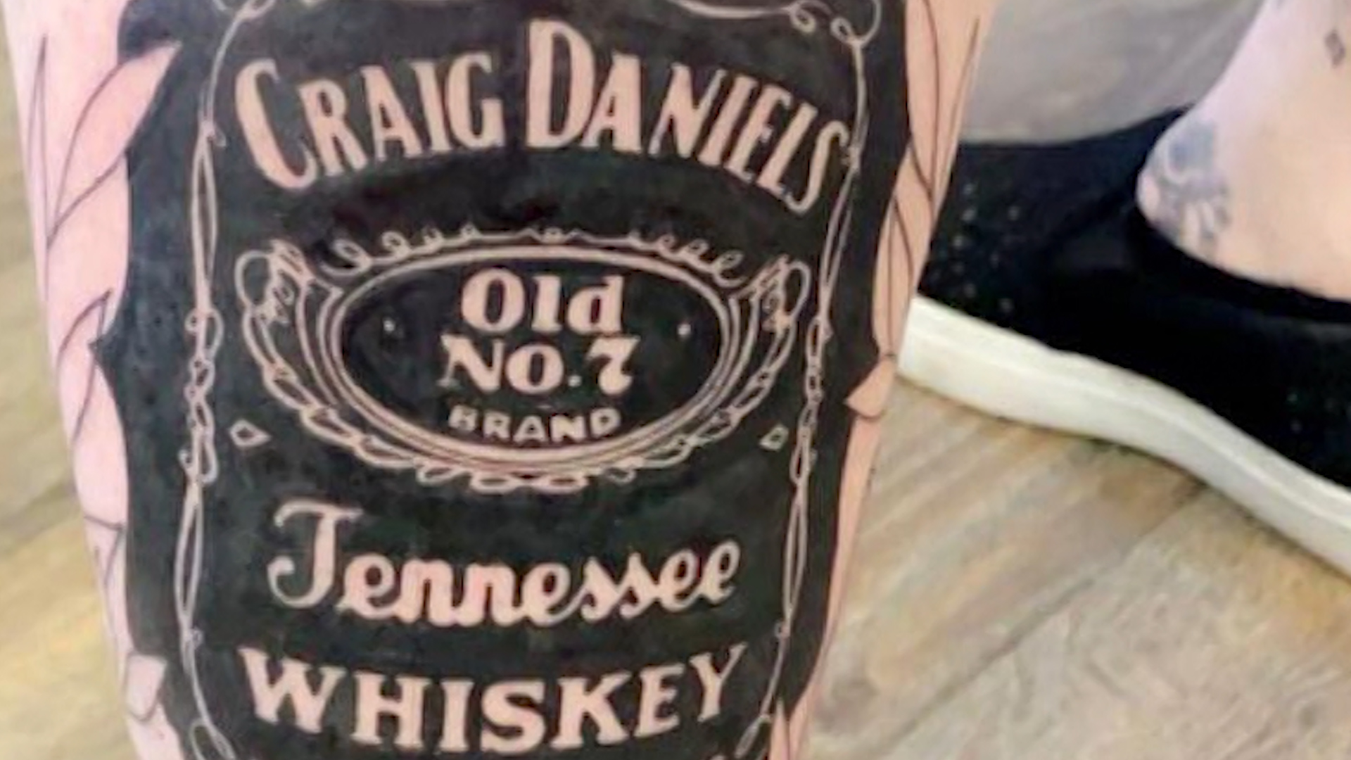 LCpl Daniels' name now features on the skin of the injured soldier's family members. 