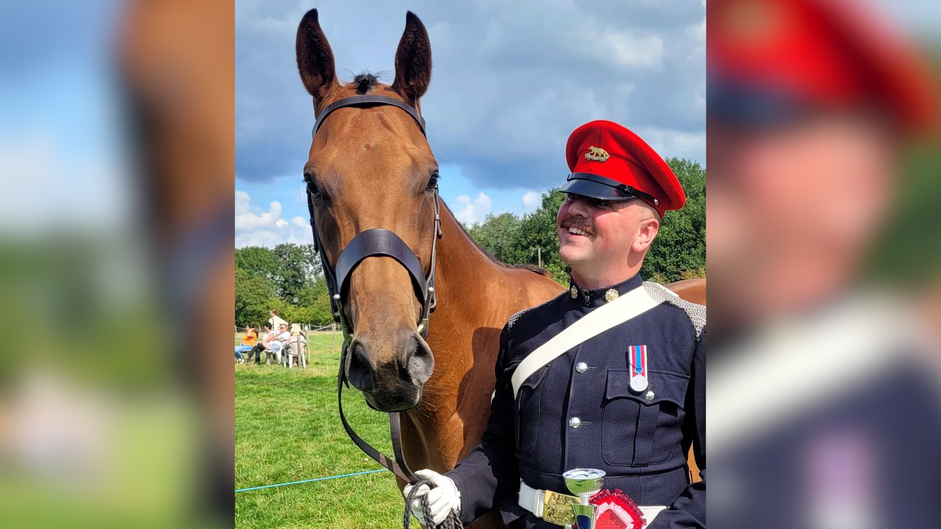 Lance Corporal Daniel Petho and his horse Shamadaan