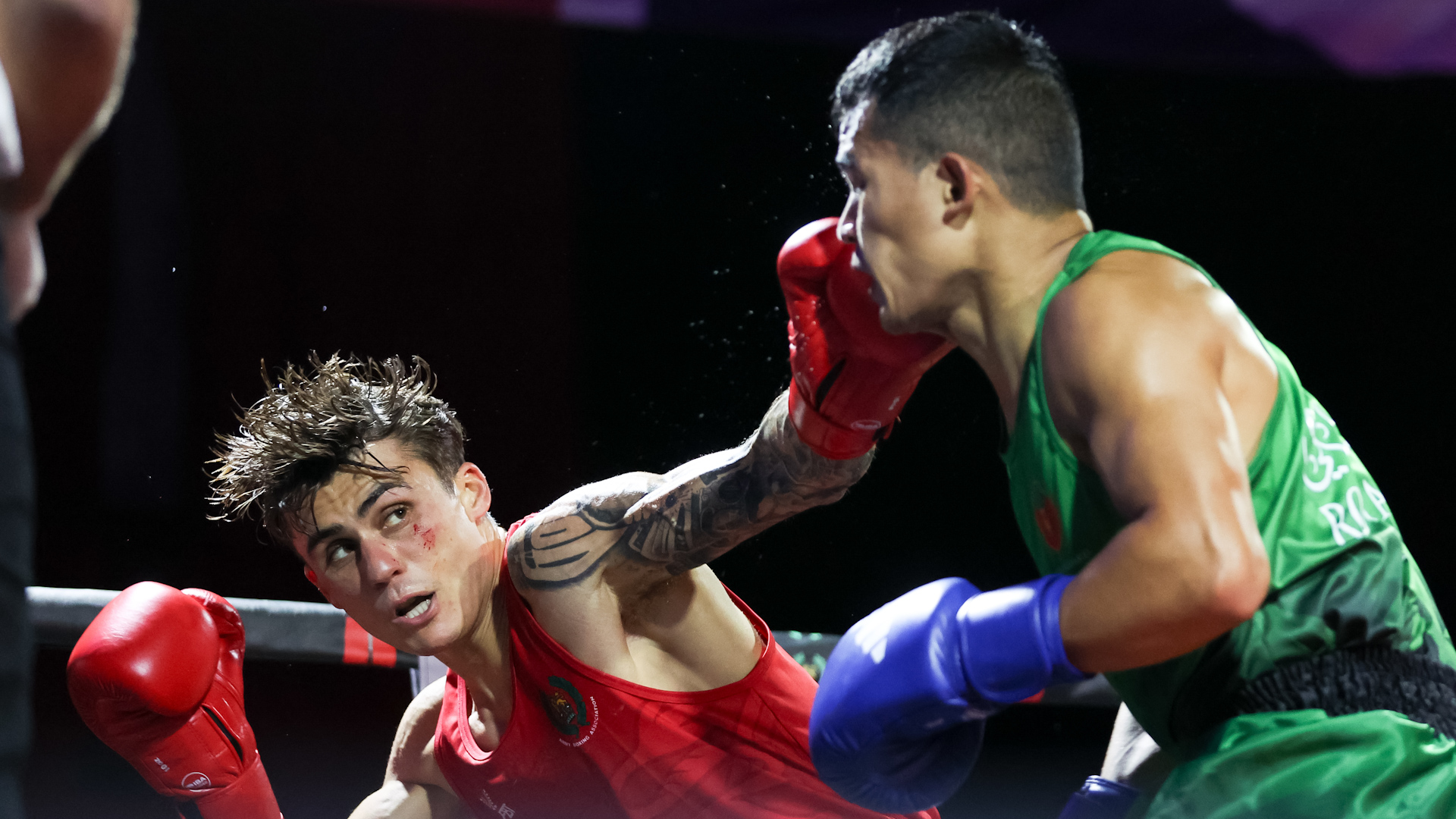 Lance Corporal Leon Moulds Army v Bahrain boxing CREDIT Alligin Photography .jpg