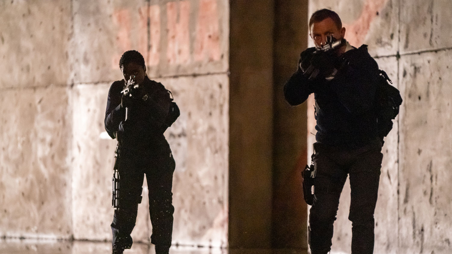 Lashana Lynch and Daniel Craig as Nomi and James Bond in 'No Time To Die' (Picture: © 2019 DANJAQ, LLC AND MGM. ALL RIGHTS RESERVED).