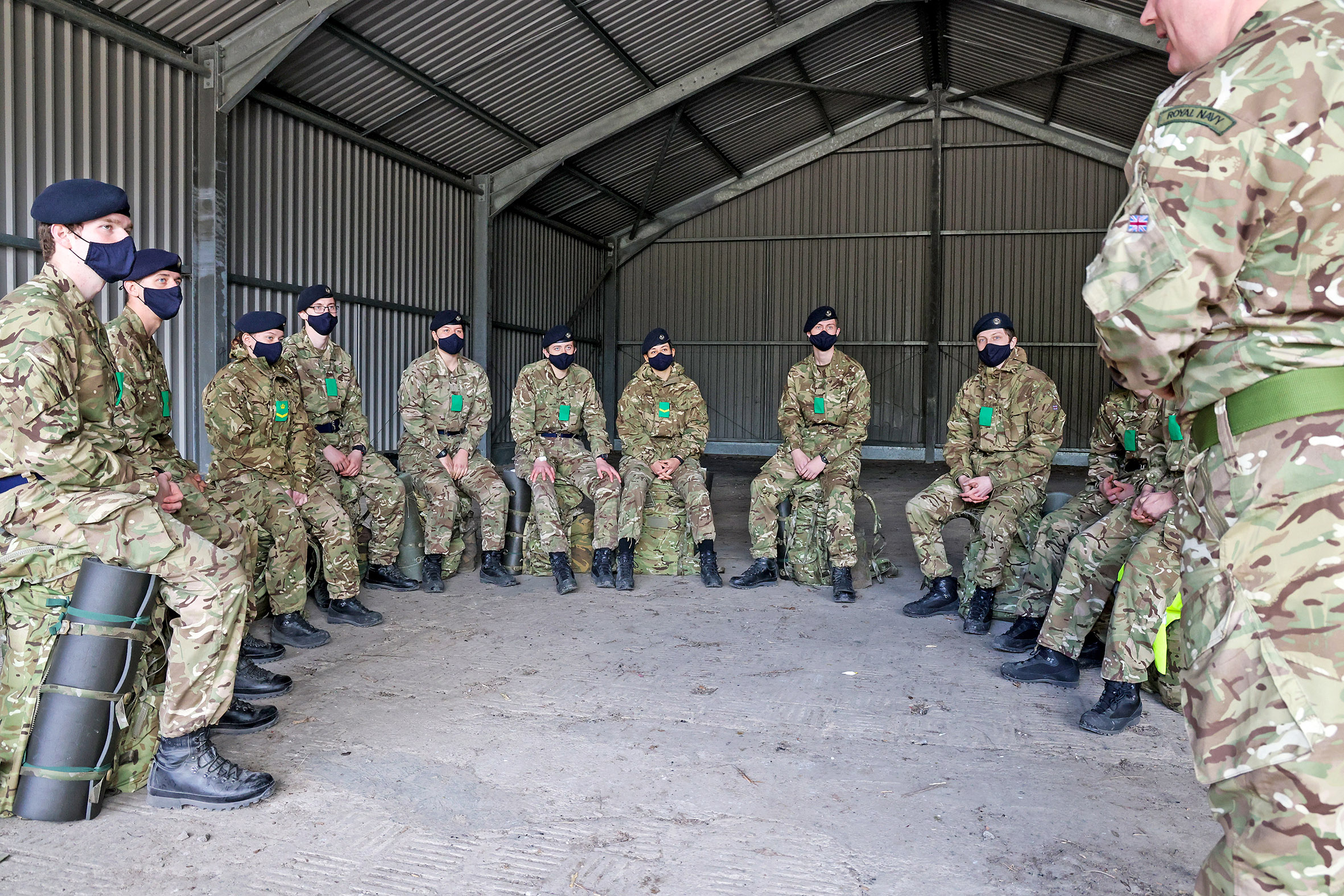 Before completing the ten-week course, trainees have to carry out a two-day exercise, Hidden Dragon (Picture: Royal Navy).