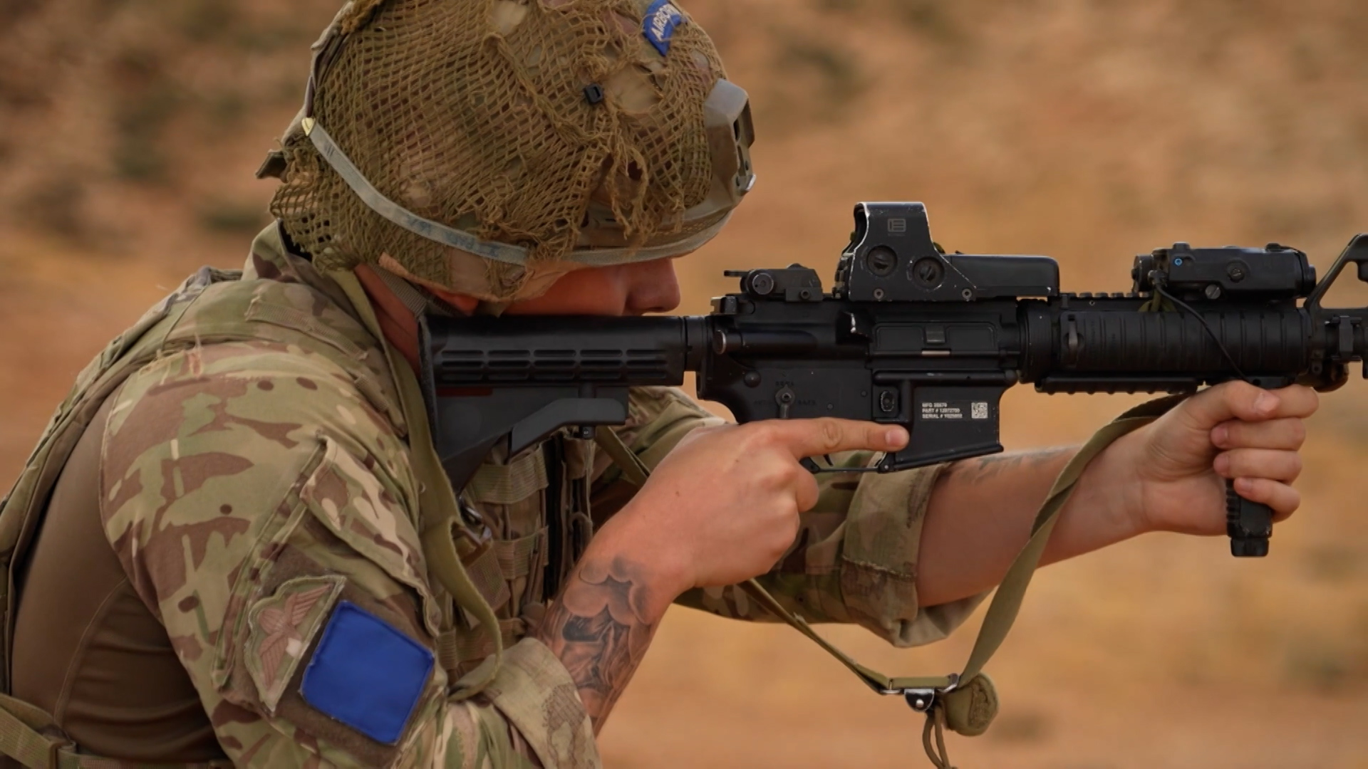 Lebanese Army's Air Assault Regiment and the British Army's Parachute Regiment 11012024 CREDIT BFBS