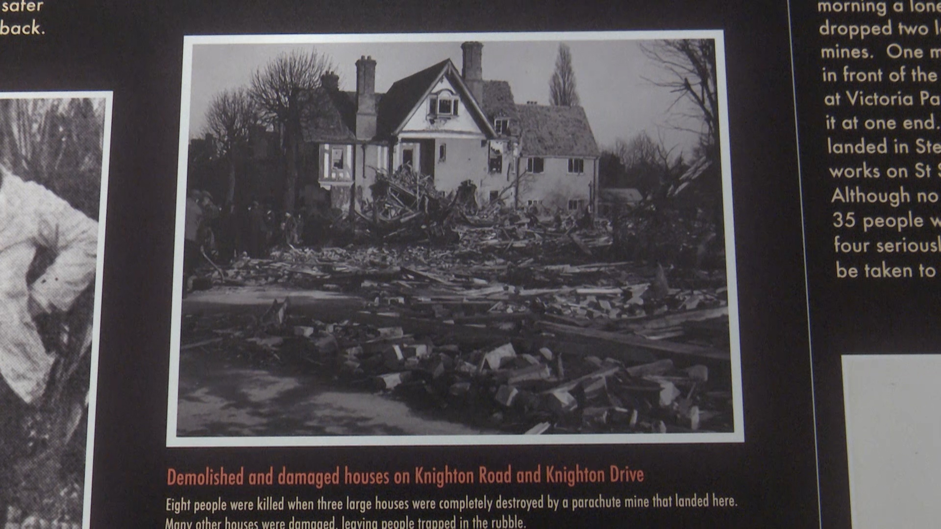 Leicester Blitz Exhibition devastation 25112020 CREDIT BFBS