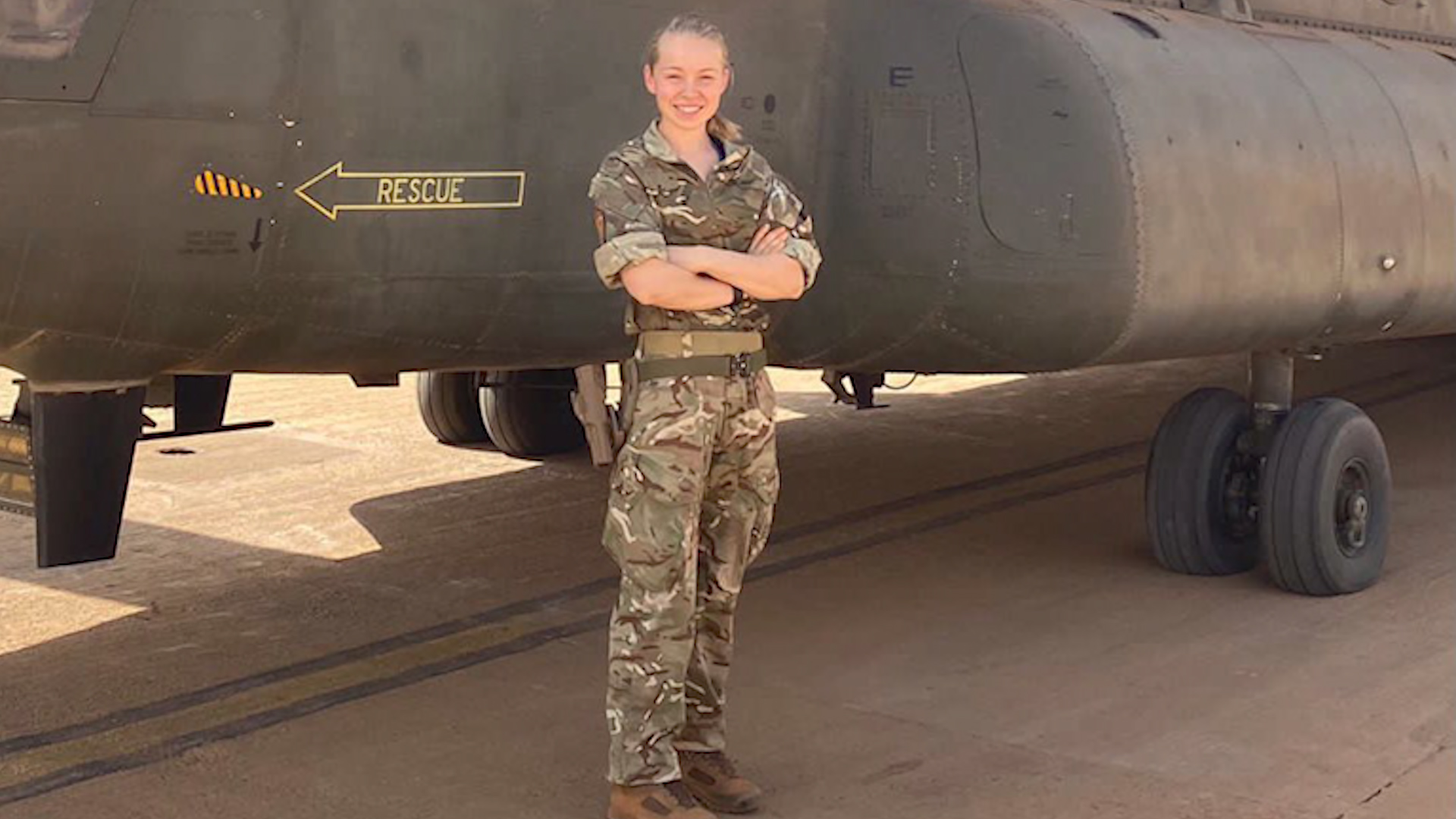Lieutenant Abbygale Wiggins, Royal Signals, who won an individual award for women in the tech industry