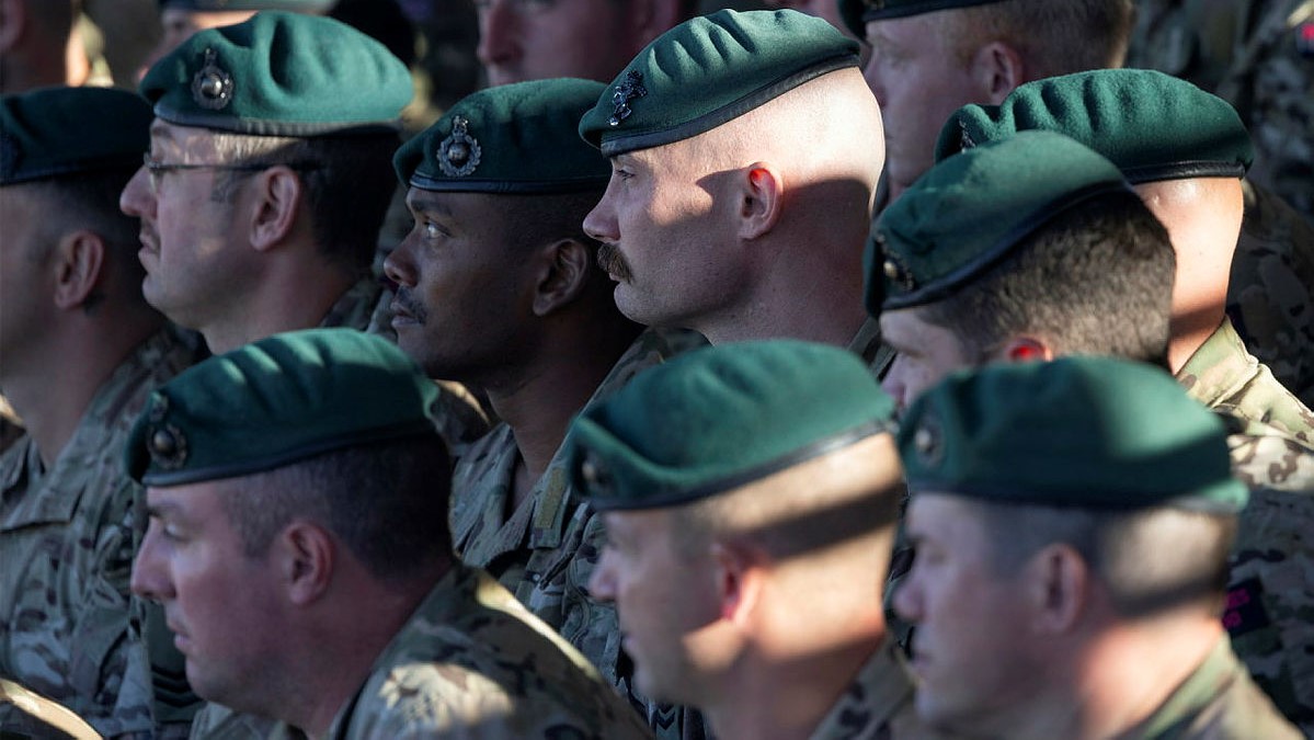 Lieutenant Colonel Andy Dow Royal Marines addresses personnel at the start of Exercise Green Dagger CREDIT MOD.jpg