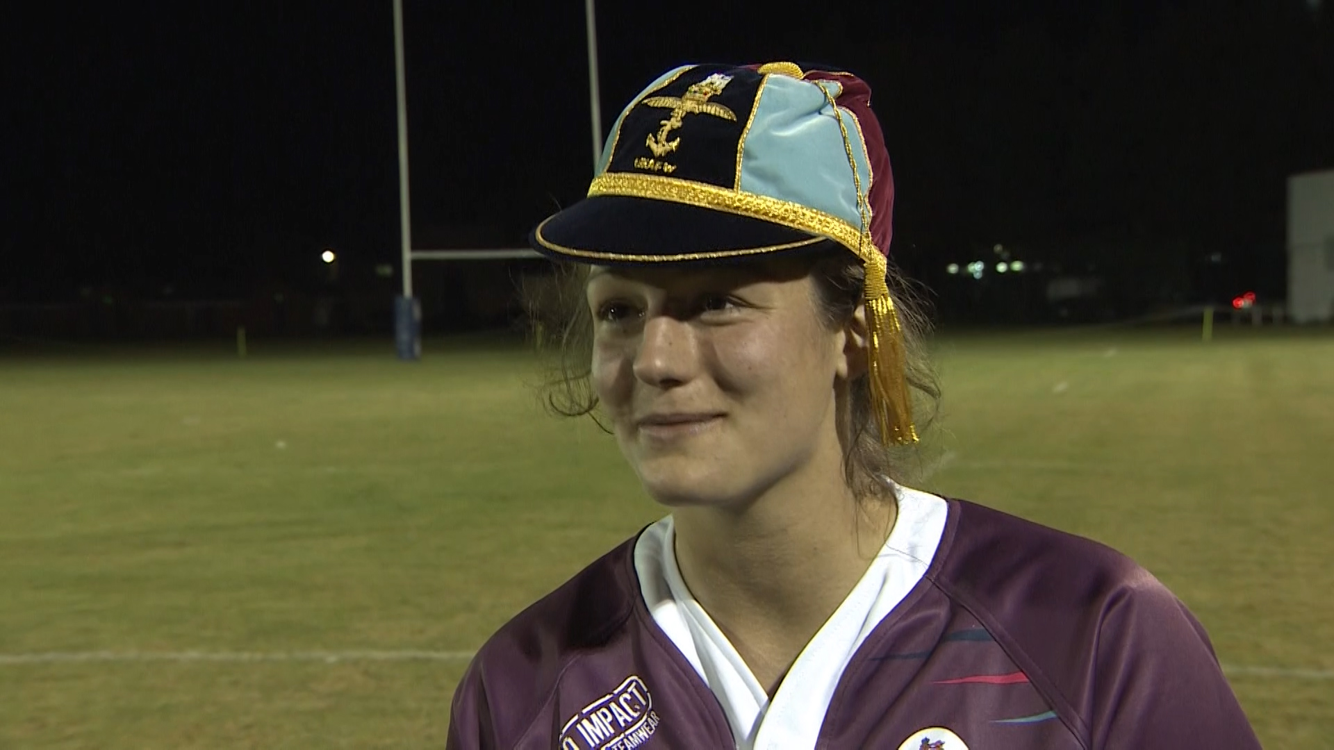 Lieutenant Sally Stott UKAF Rugby Debut IV Credit BFBS 29092021.jpg