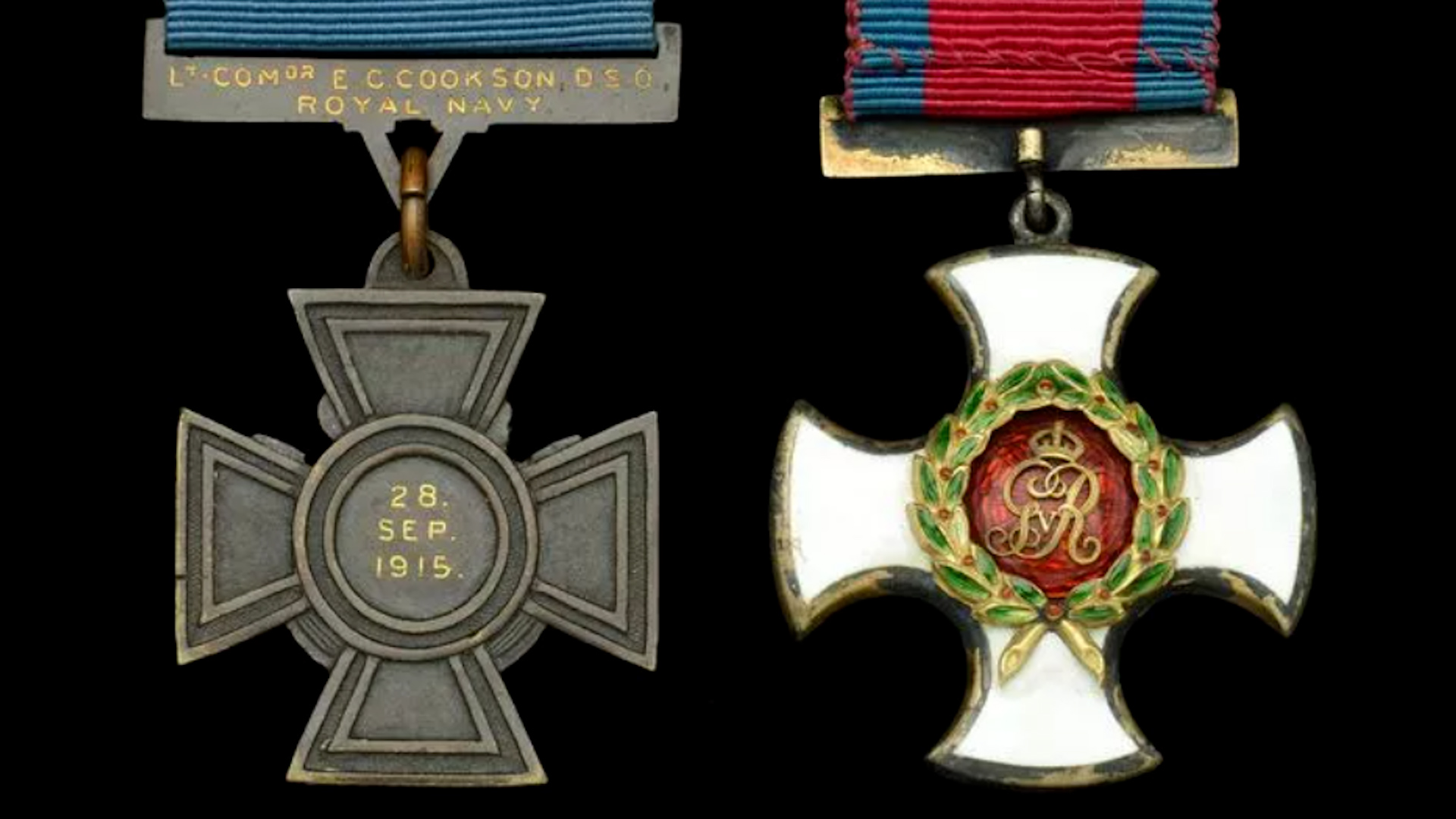 Lieutenant-Commander Edgar Cookson's Victoria Cross medal CREDIT Noonans Mayfair