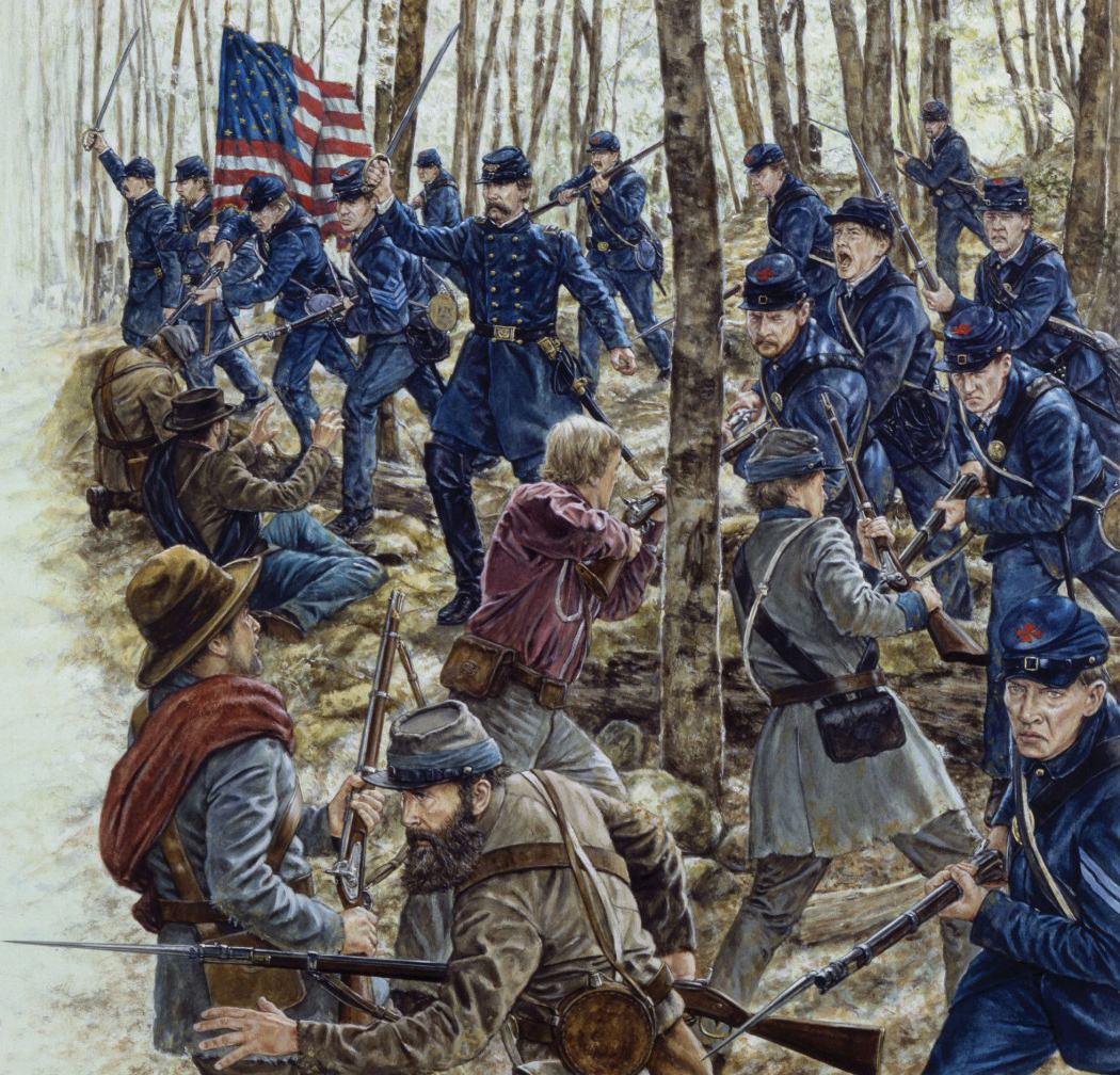 Little Round Top July 1 from Gettysburg book crop