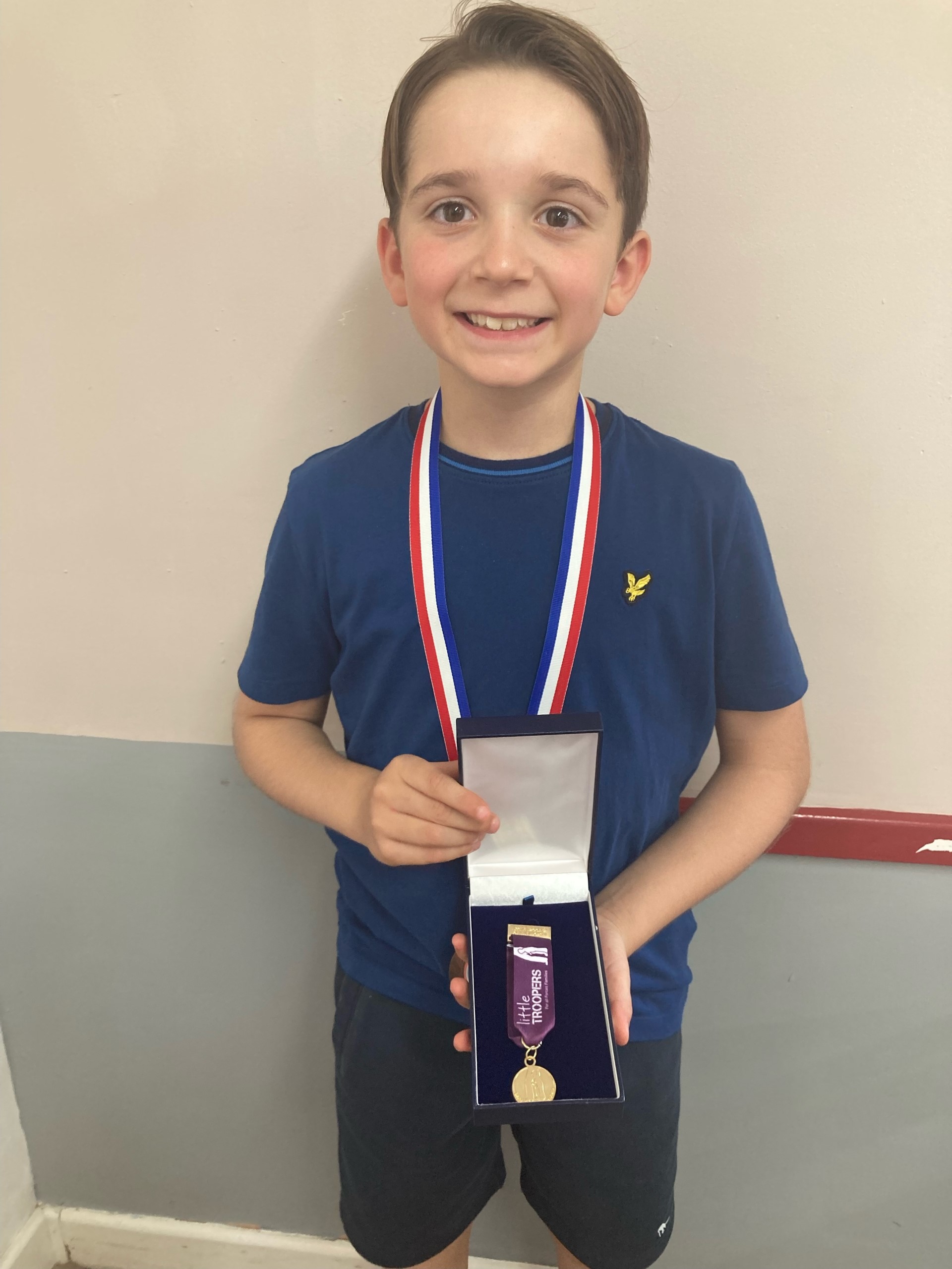 Little Trooper Award for 9 yea old Louis 100923 CREDIT LITTLE TROOPERS