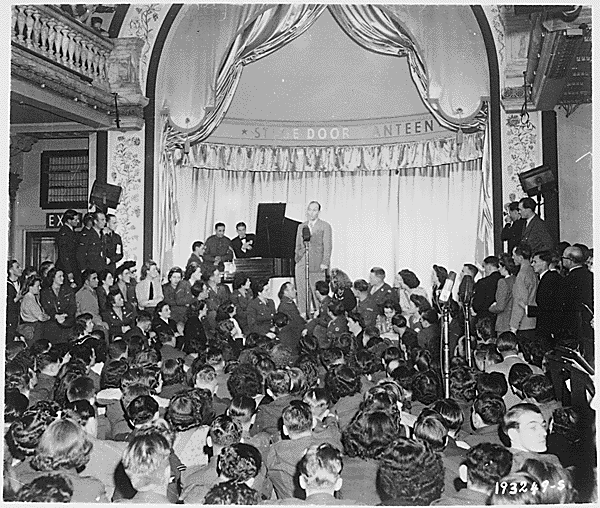 London Stage Door Canteen Bing Crosby Picture National Archives and Records Administration