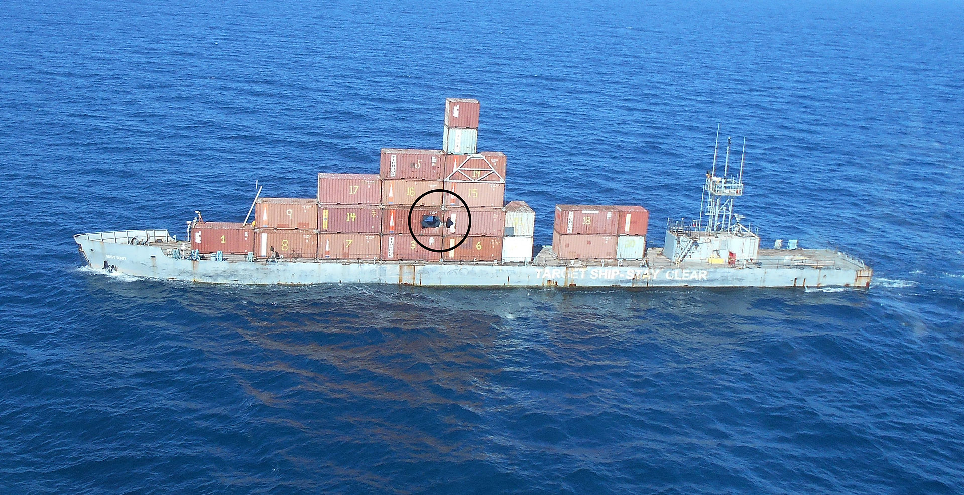 Long Range Anti-Ship Missile target practice