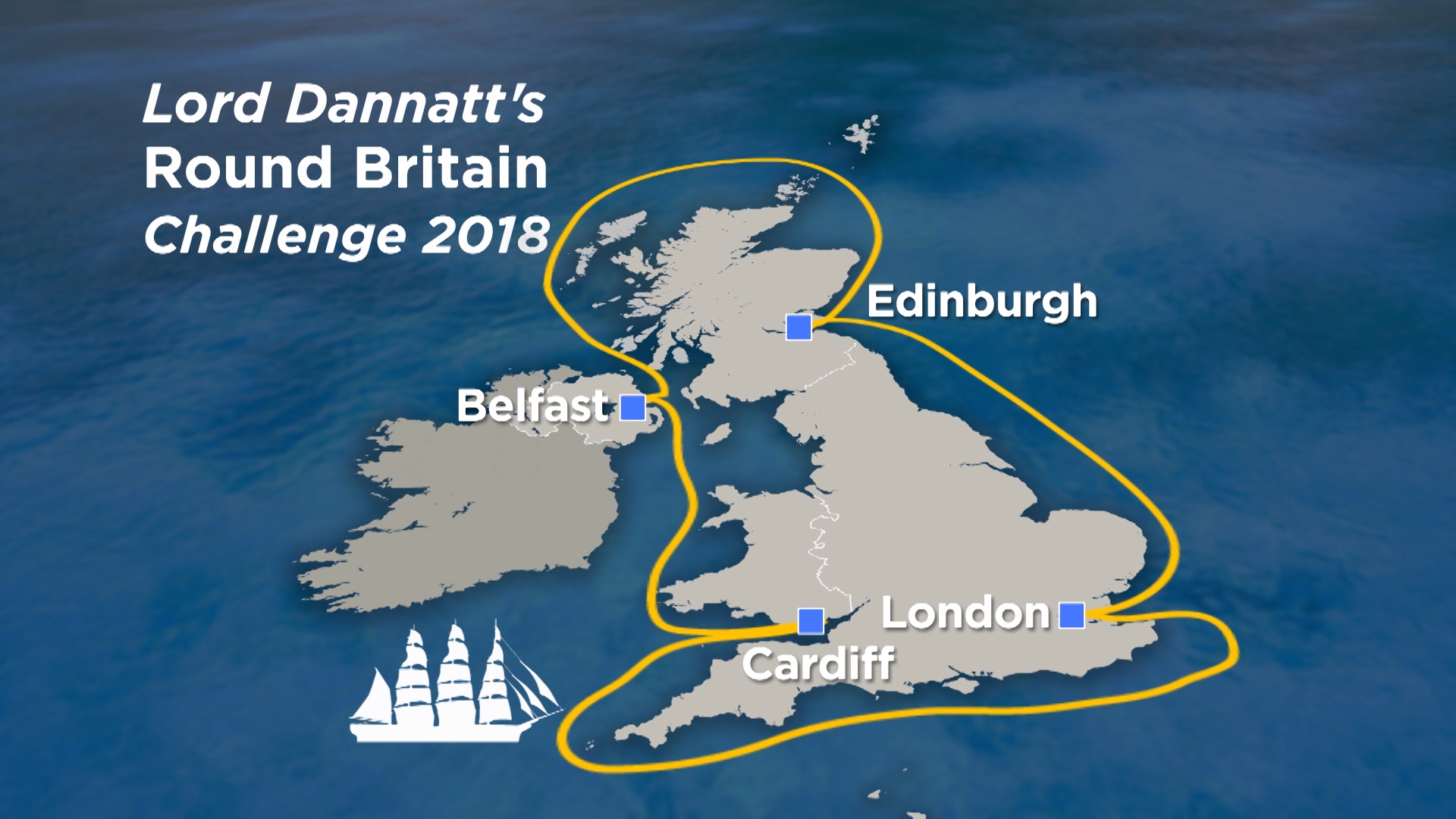 Lord Dannatt's Challenge Sailing Map