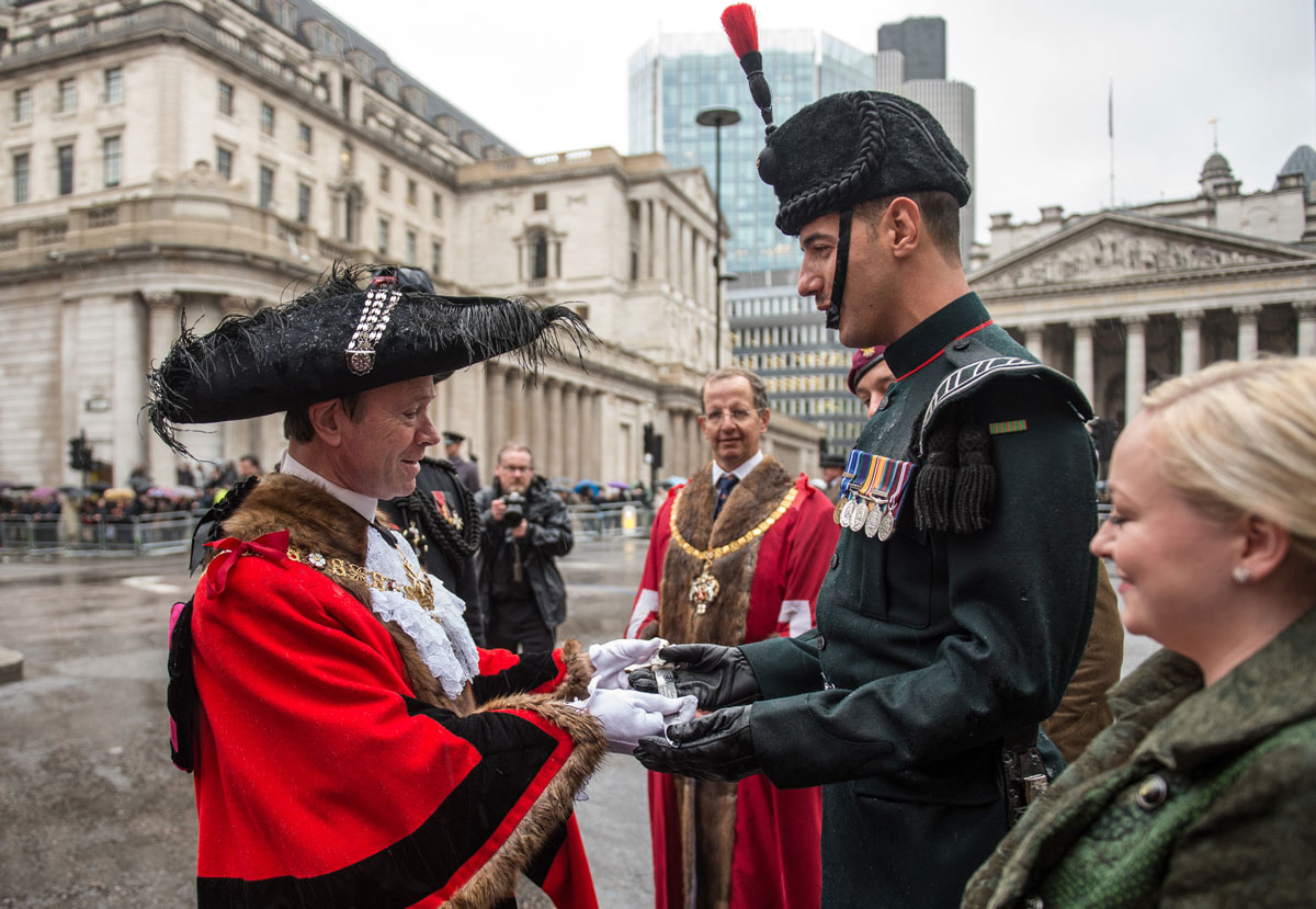 Soldier Honoured At Lord Mayor's Show Soldier Honoured At Lord Mayor's Show
