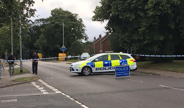 Lowestoft Suffolk police cordon after grenades found in home Credit Sarah Brennan Facebook