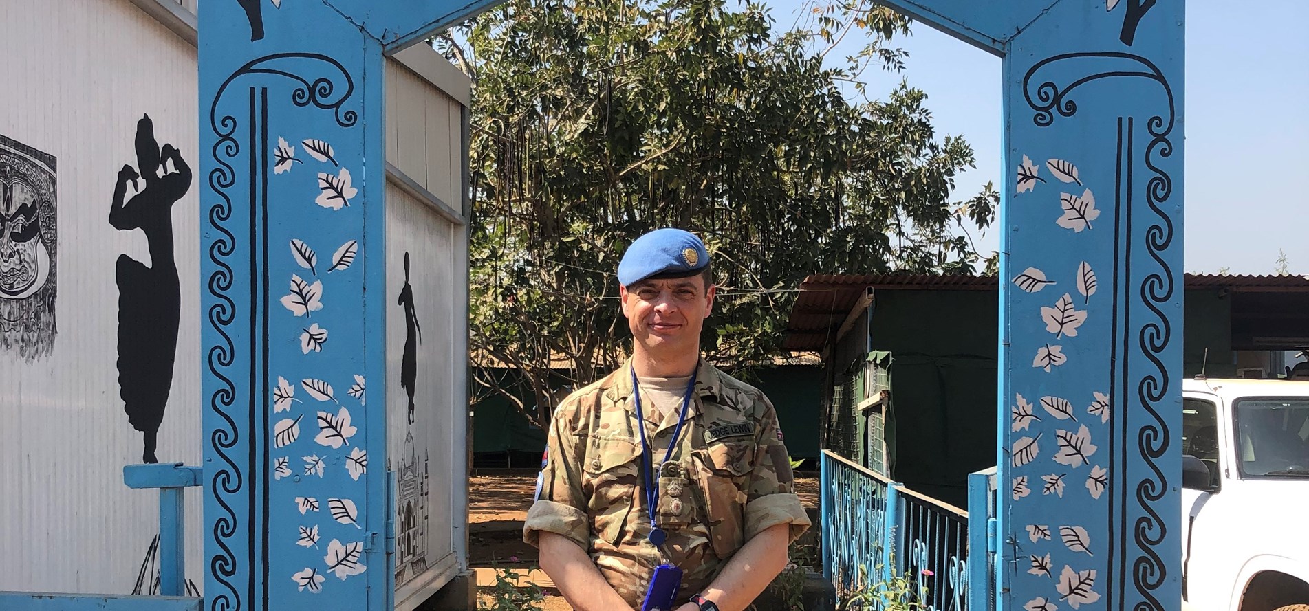 Lt Col Jeremy Lewin at hospital based in Juba 270321 CREDIT MOD
