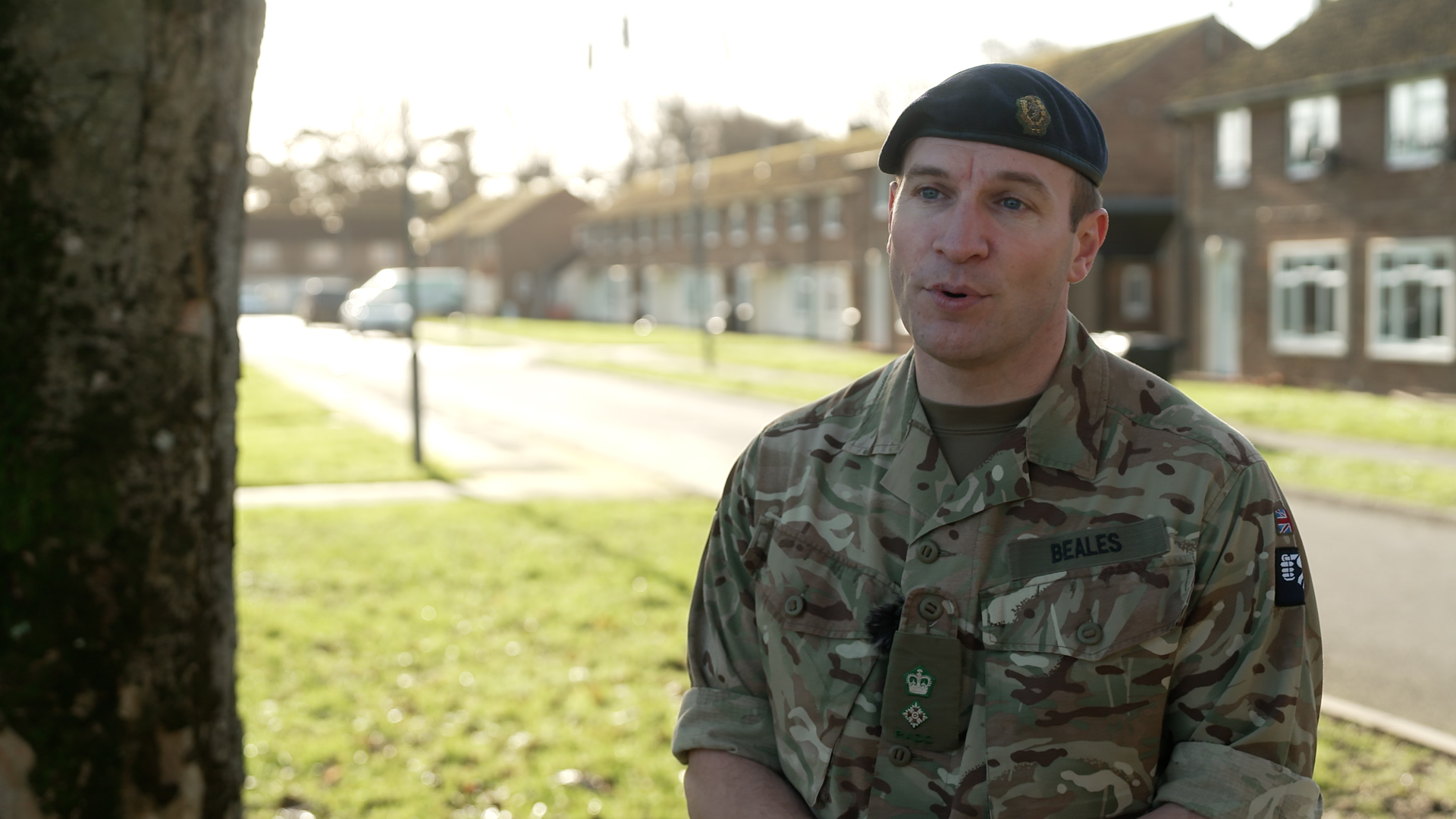 Army officer in uniform