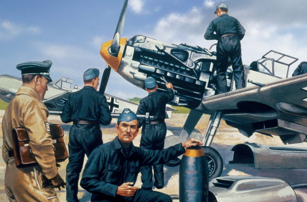 Illustration of Luftwaffe groundcrew