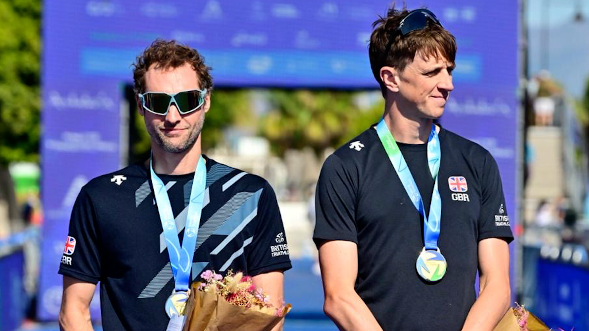 Luke Pollard and Dave Ellis world championship gold medal Credit Stephen Cox Photography British Triathlon Date .jpg