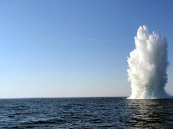 M26 mine blows up (Picture: Estonian Defence Forces).