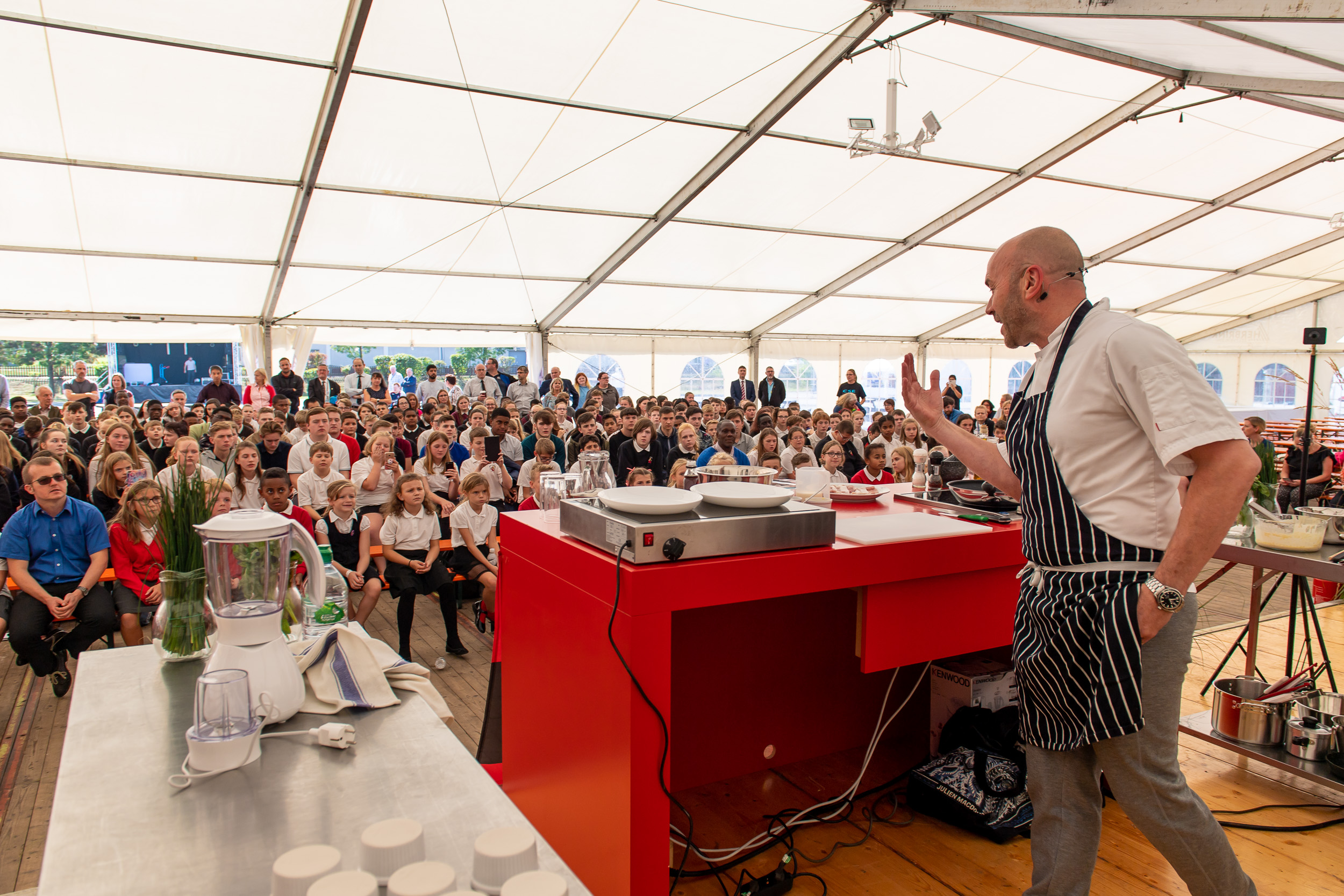 Simon said the children were "one of the most engaged audiences" he'd ever had (photo credit Mr Mike Wilkinson)