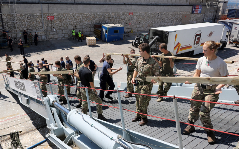HMS Ocean Aid Gibraltar