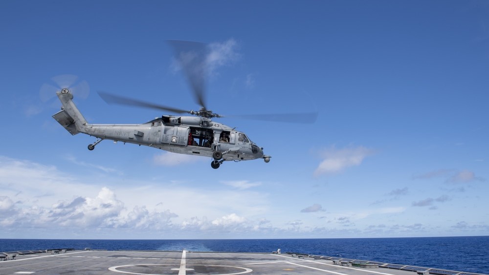 MH-60S Sea Hawk takes off USS Jackson flight deck 26082021 CREDIT US Dept of Defense.jpg