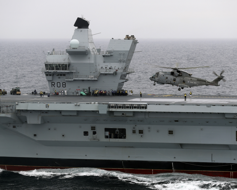 HMS Queen Elizabeth.