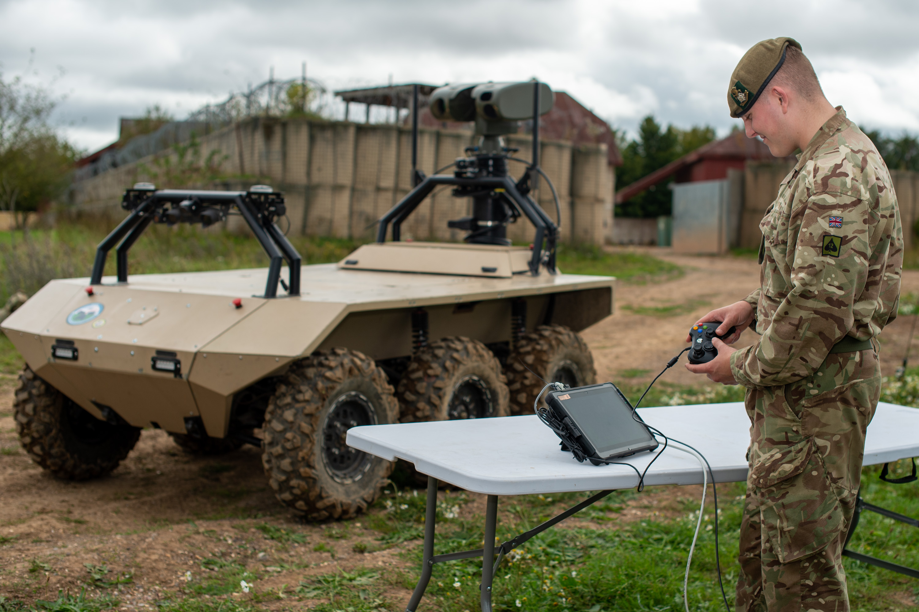 MIRA Ground Vehicle used in a Dstl experiment which partnered military personnel with next generation smart machines