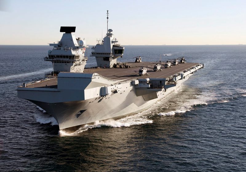 The chicks were found onboard aircraft carrier, HMS Queen Elizabeth (Picture: MoD).