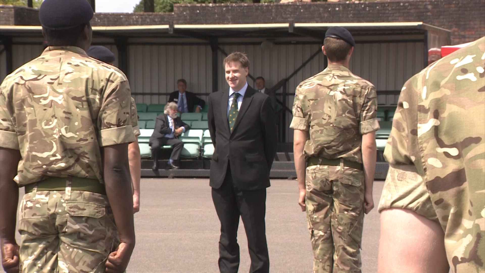 The recruits were inspected by local Tory MP, Steve Brine. 