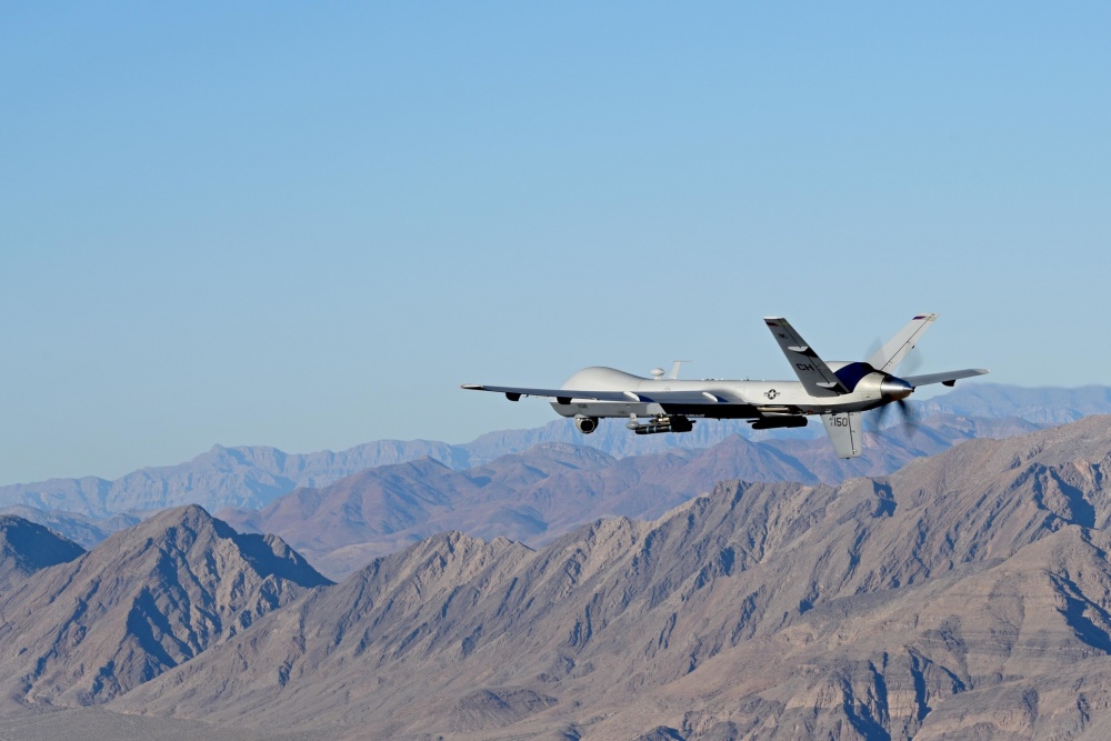 MQ-9 Reaper in flight.