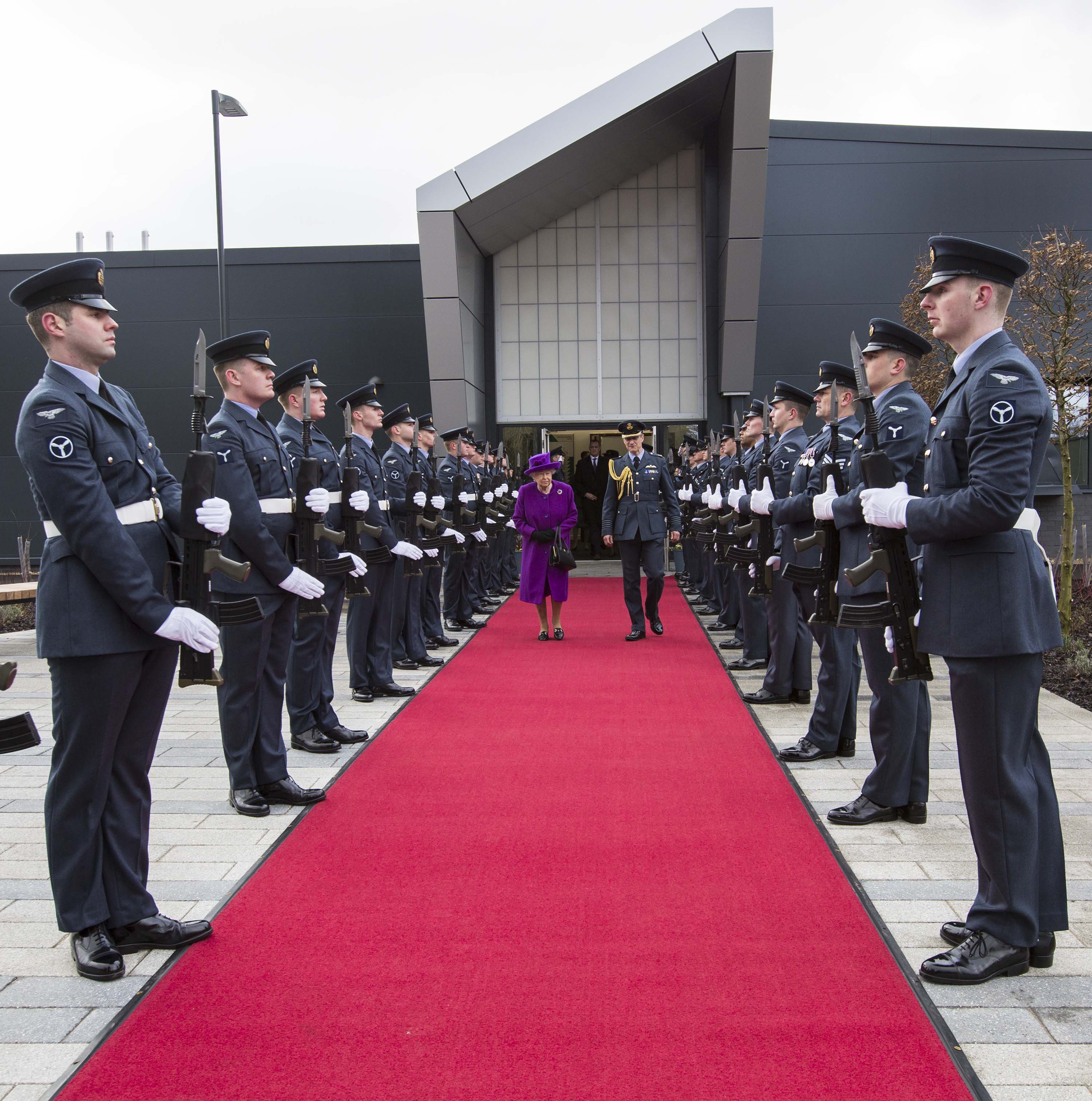 Queen Visits RAF marham 