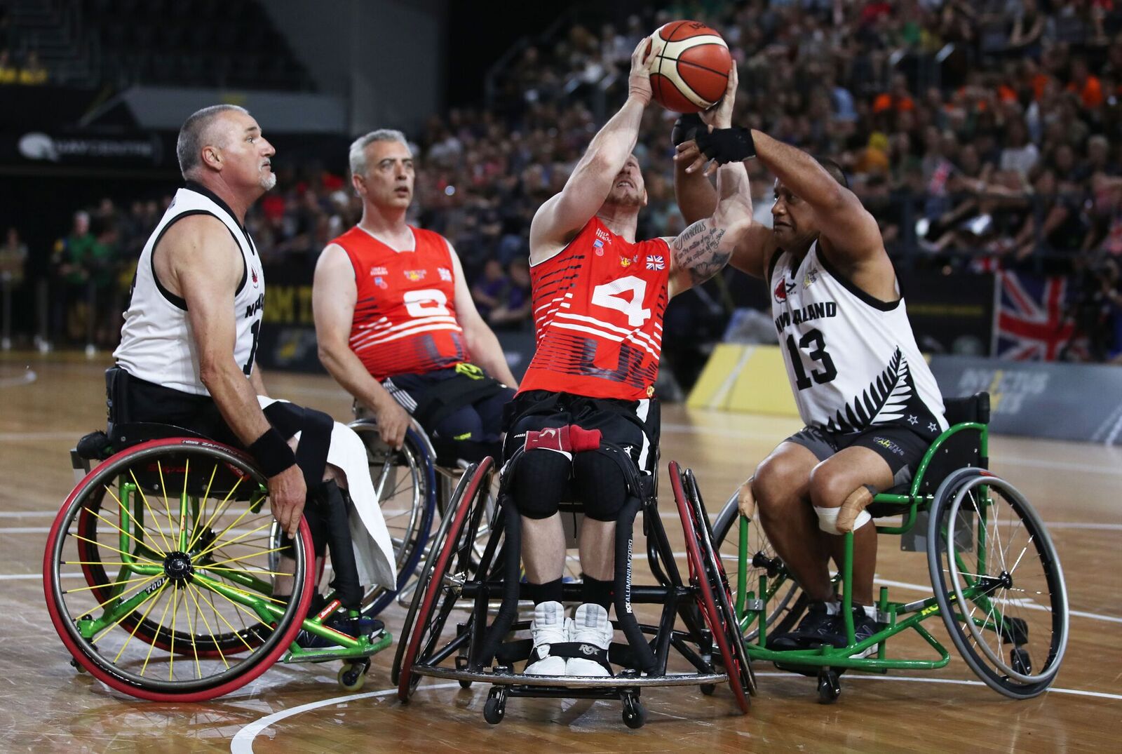 Team UK face NZ for Bronze Medal Wheelchair Basketball at Invictus Games