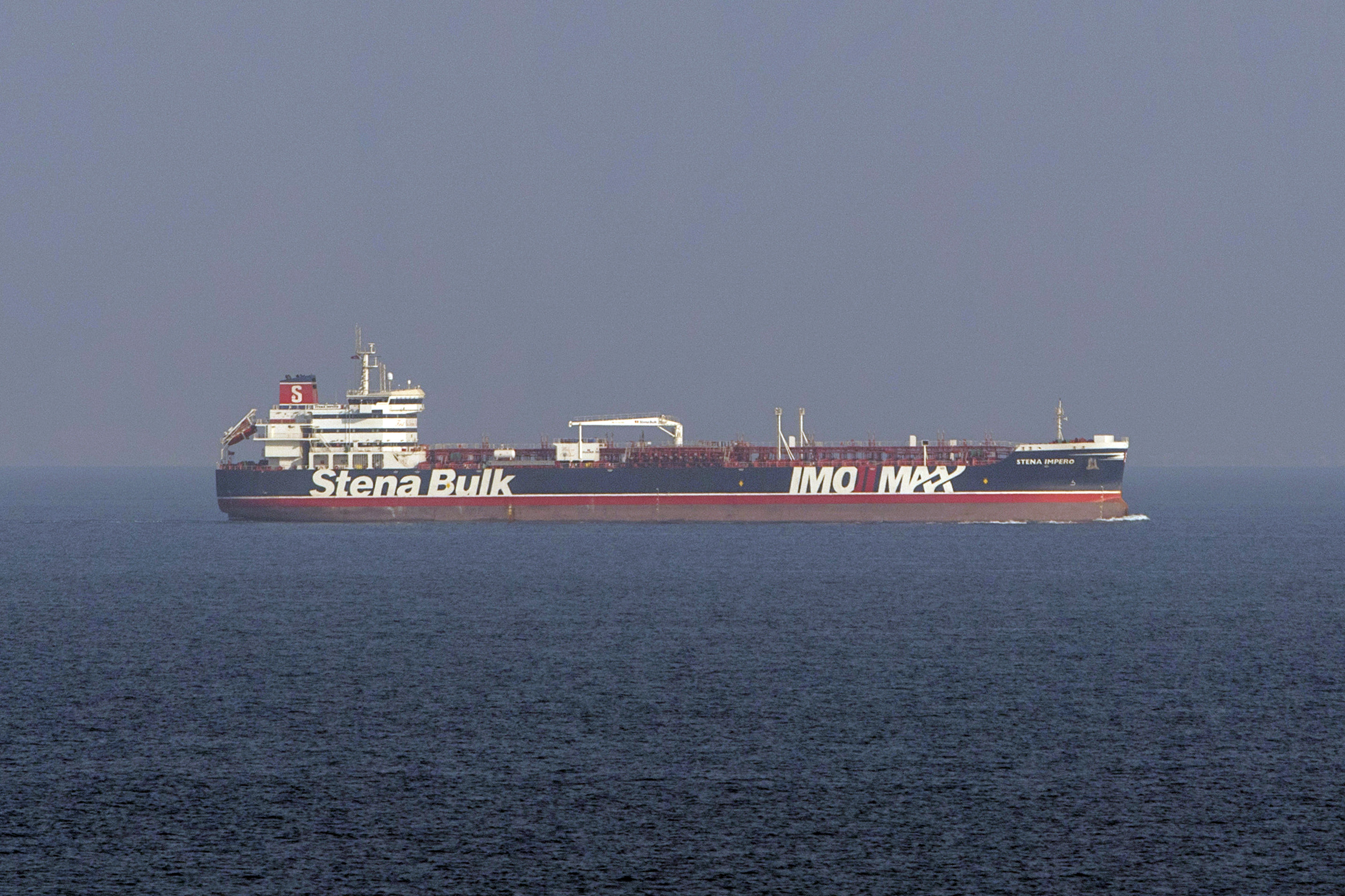 MV Stena Impero, seen here sailing from Bandar Abbas (Iran), after being released by Iranian officials 270919 CREDIT MOD