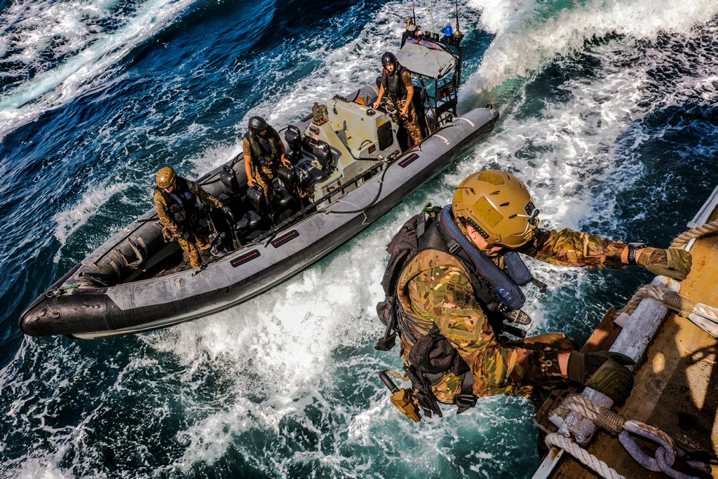 The MOD said the Royal Marines are heading to the region on a "pre-planned training deployment" (Picture: MOD).