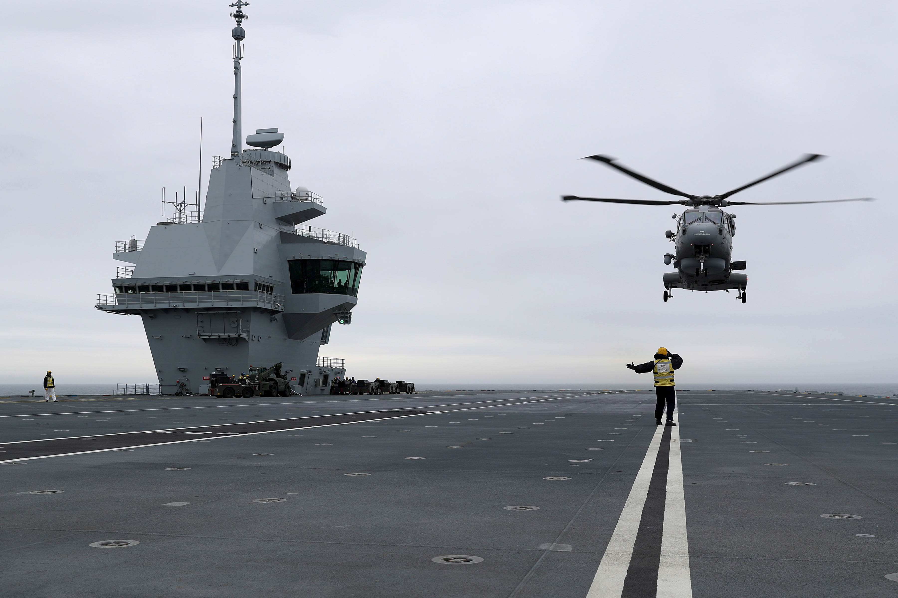 Merlin Helicopter HMS Queen Elizabeth