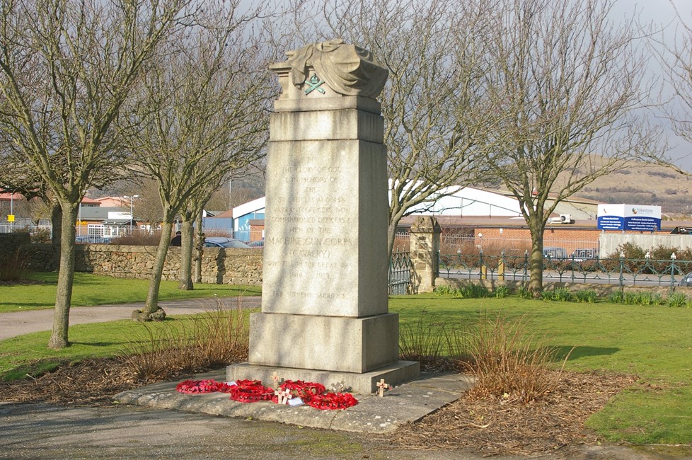 Machine Gun Corps War Memorial, Cheriton Road Cemetery, Folkestone listed Grade II in Nov 2020 DATE UNKNOWN CREDIT War Memorials Trust .jpg