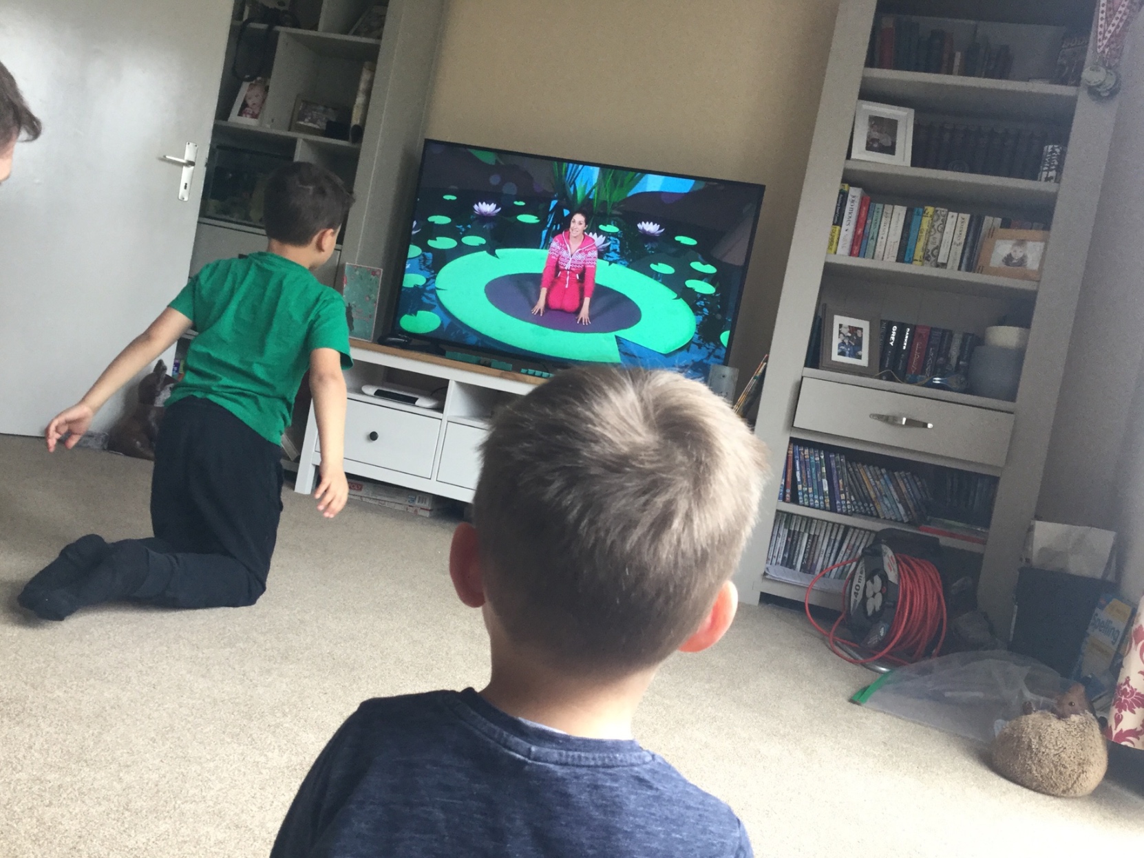 Attenborough School children taking part in activities at home