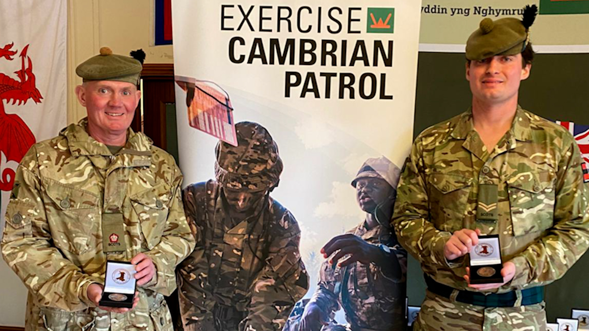 aj David Hood and son Declan 7 Scots Exercise Cambrian Patrol 24 Bronze Medal Winners 131024 CREDIT BRITISH ARMY