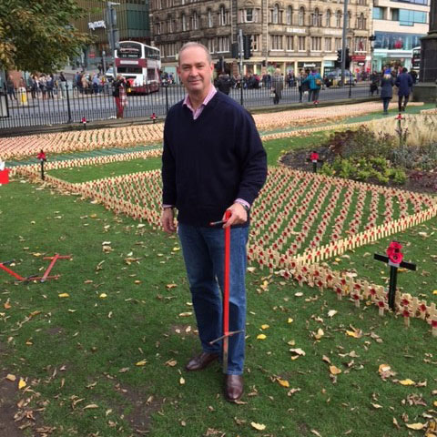 Major (Retired) Charlie Pelling Garden Of Remembrance Poppies Poppy Picture Major (Retired) Charlie Pelling