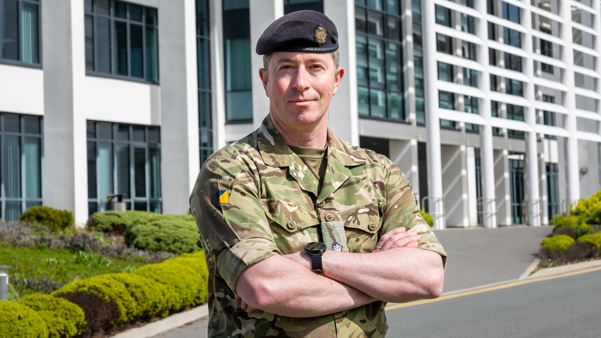 Major Mark Player awarded an MBE 140423 CREDIT IAN BIDDISCOMBE.