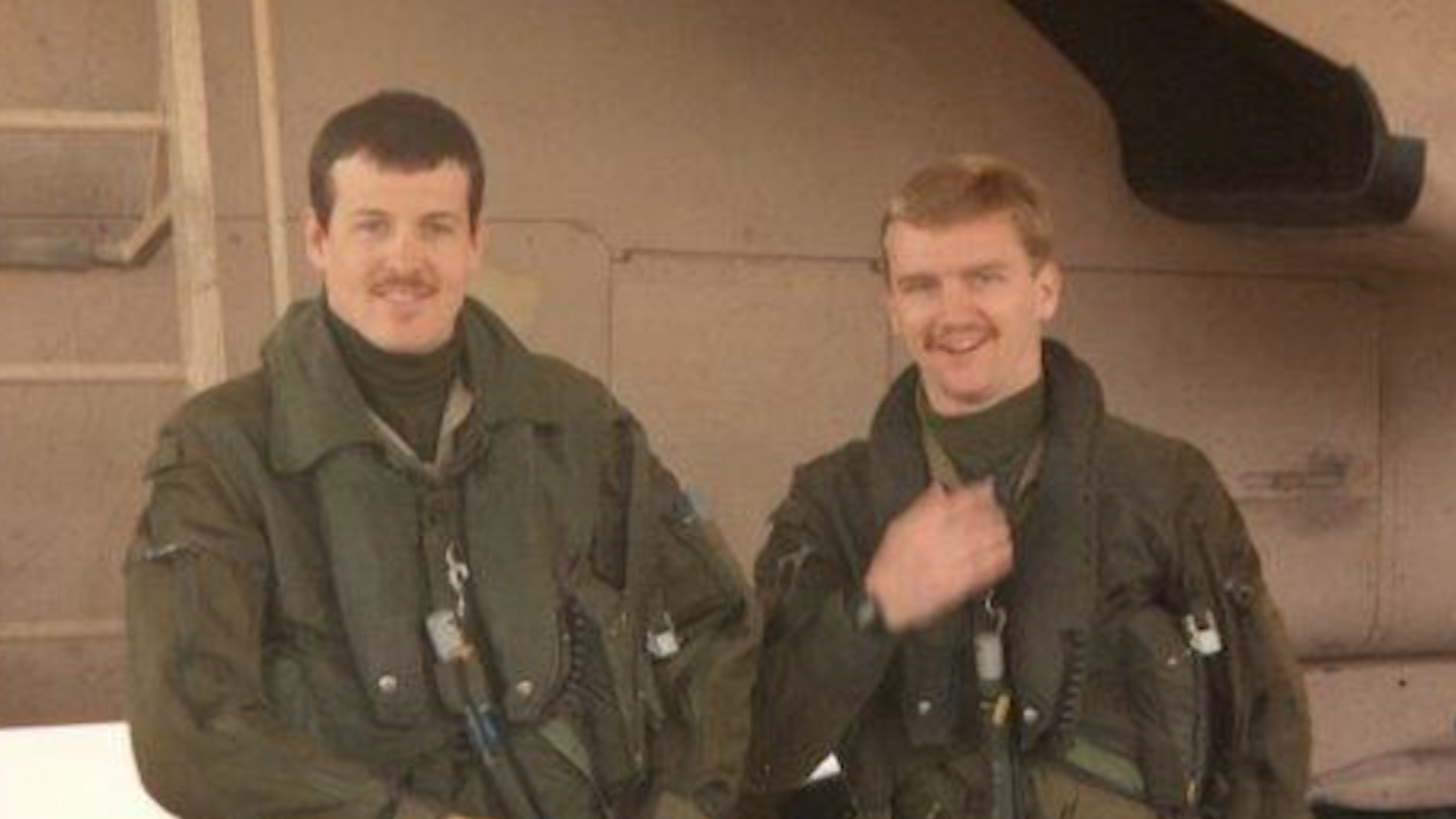 Mal Craghill and Martin Wintermeyer, Tornado navigators during Gulf War DATE UNKNOWN used on 150121 CREDIT Martin Wintermeyer.jpg