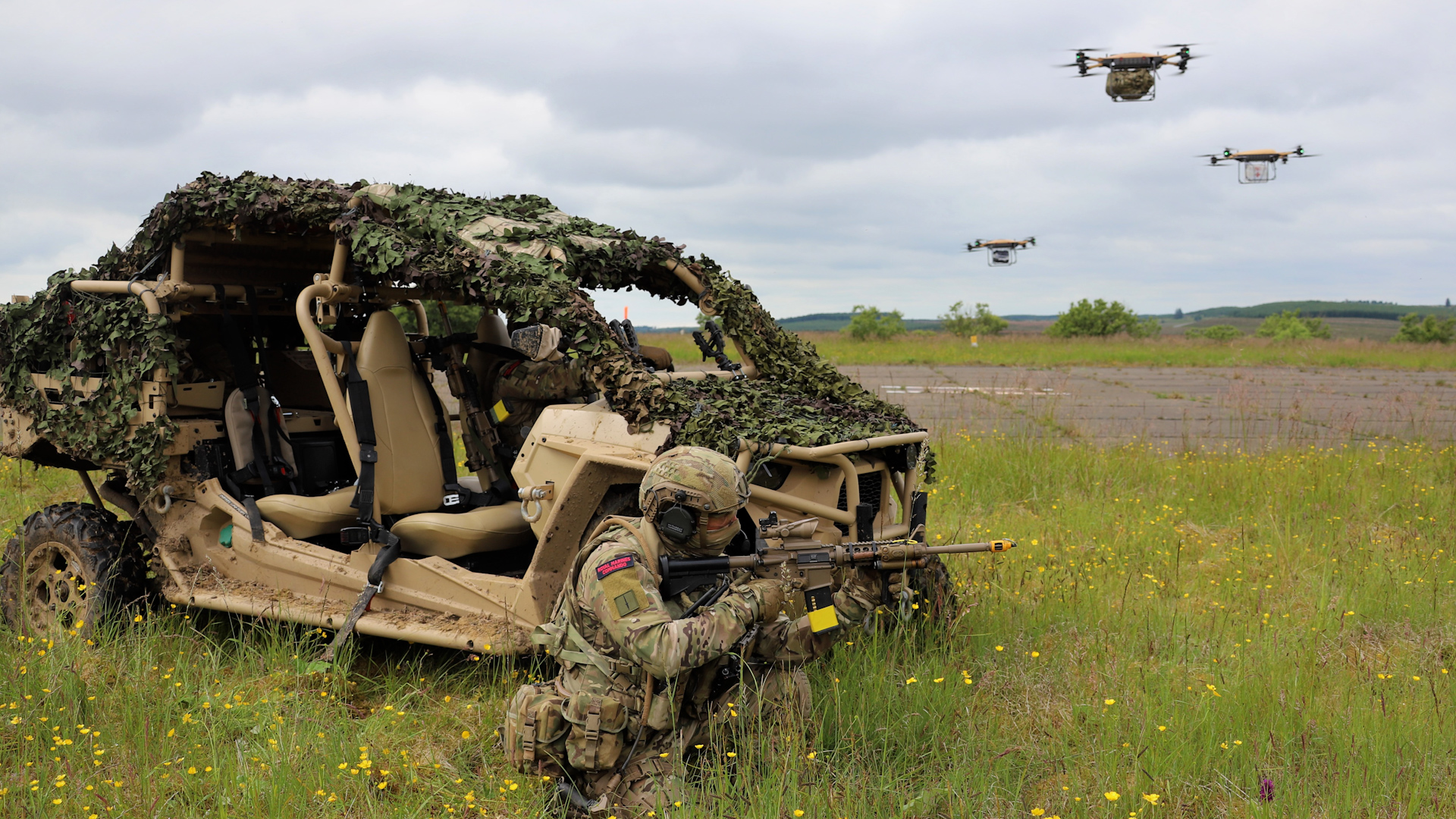 Malloy TRV150 Drones Royal Marines Commandos Test RAF Spadeadam Cumbria 130721 CREDIT ROYAL NAVY