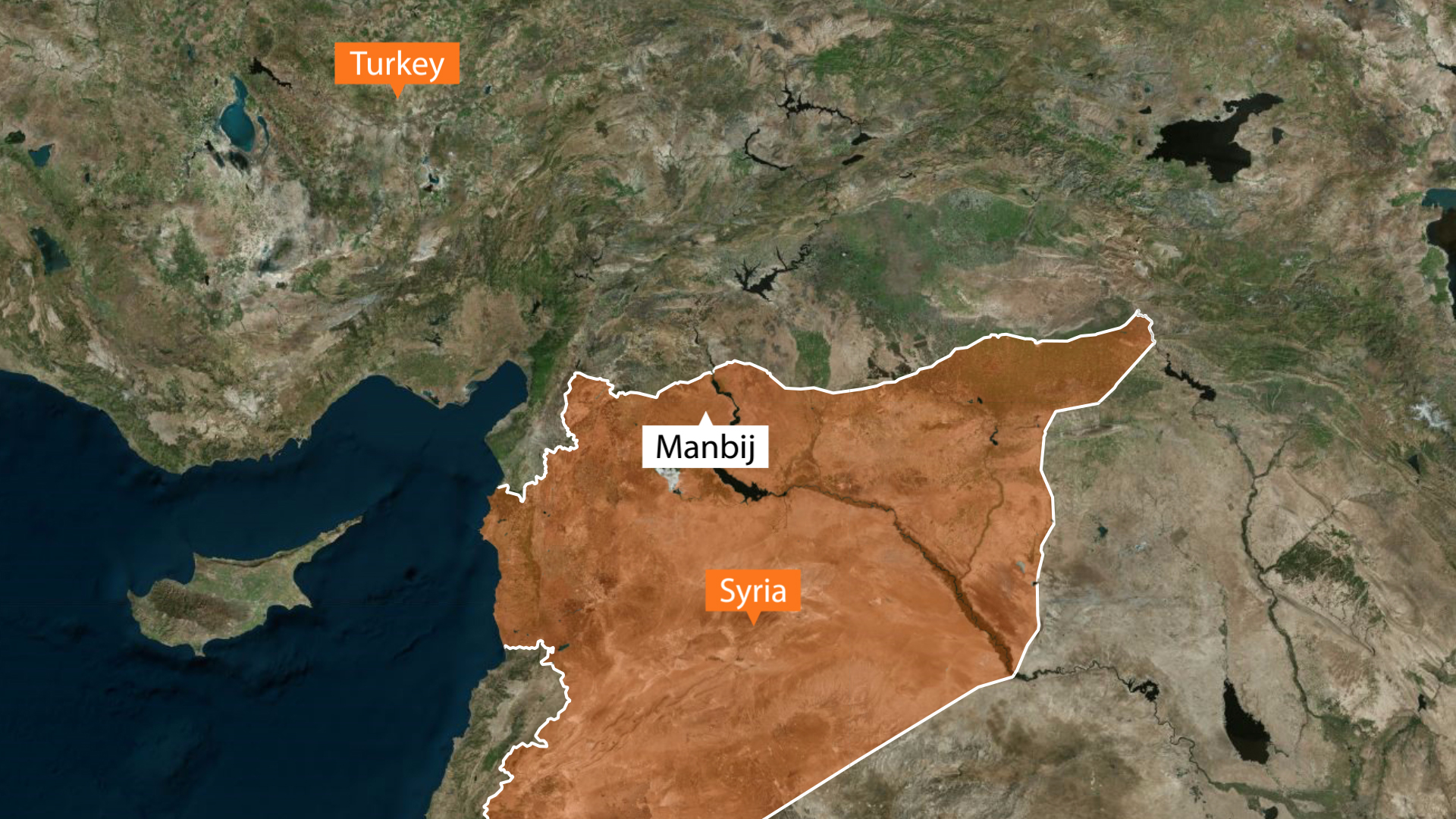 Manbij In Syria MAP