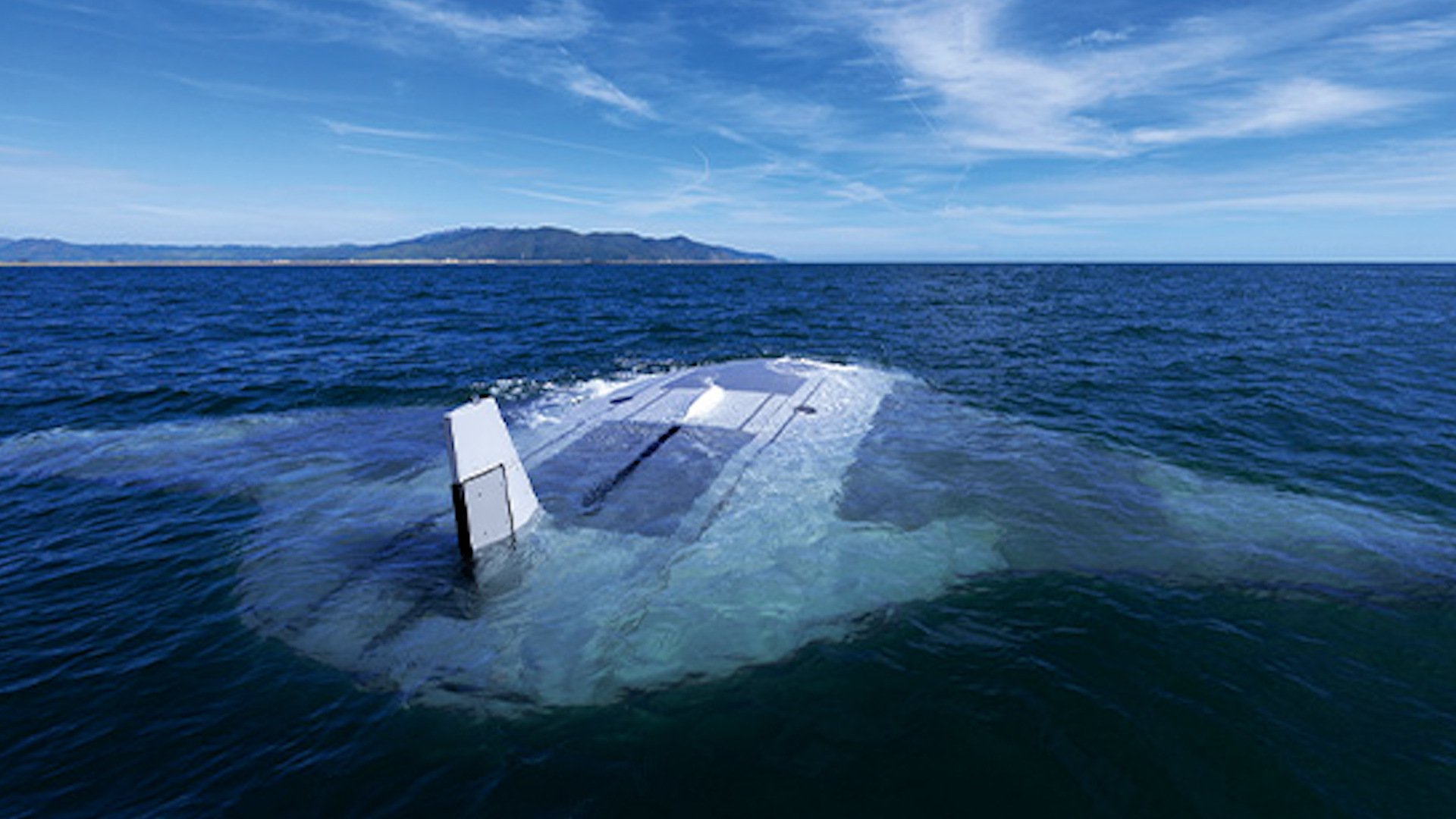 Manta Ray prototype uncrewed underwater vehicle surface test drive 010524 CREDIT Northrop Grumman