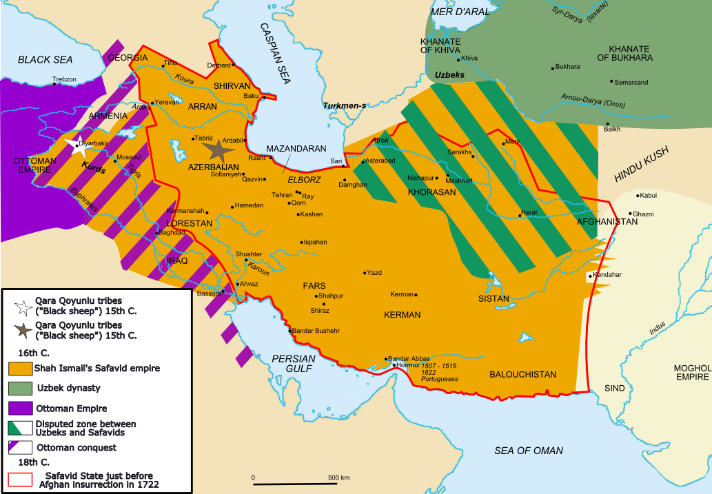 Map of the Safavid empire by Fabienkhan
